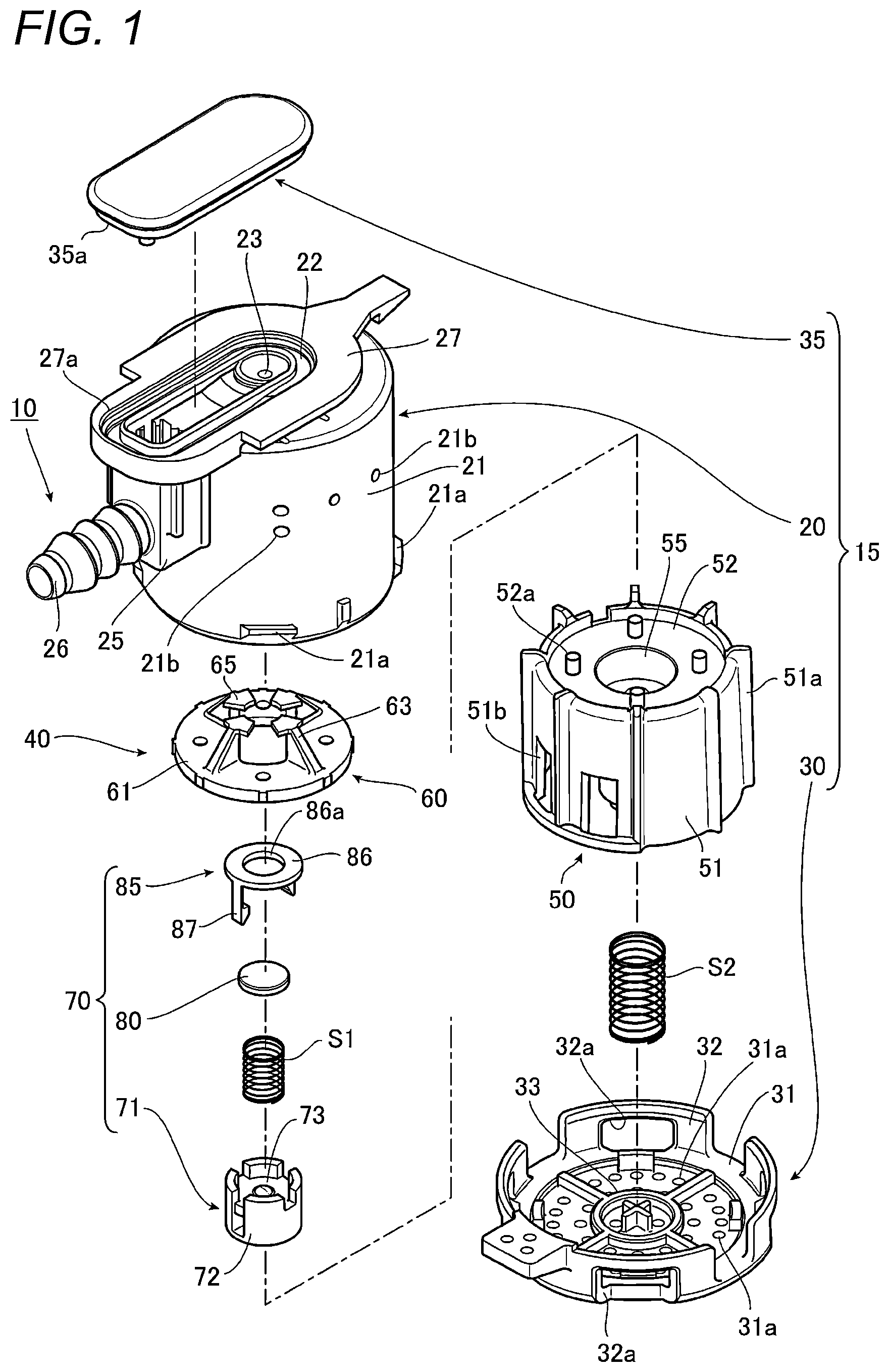 Patent US12103380 — Valve device — Figure 1