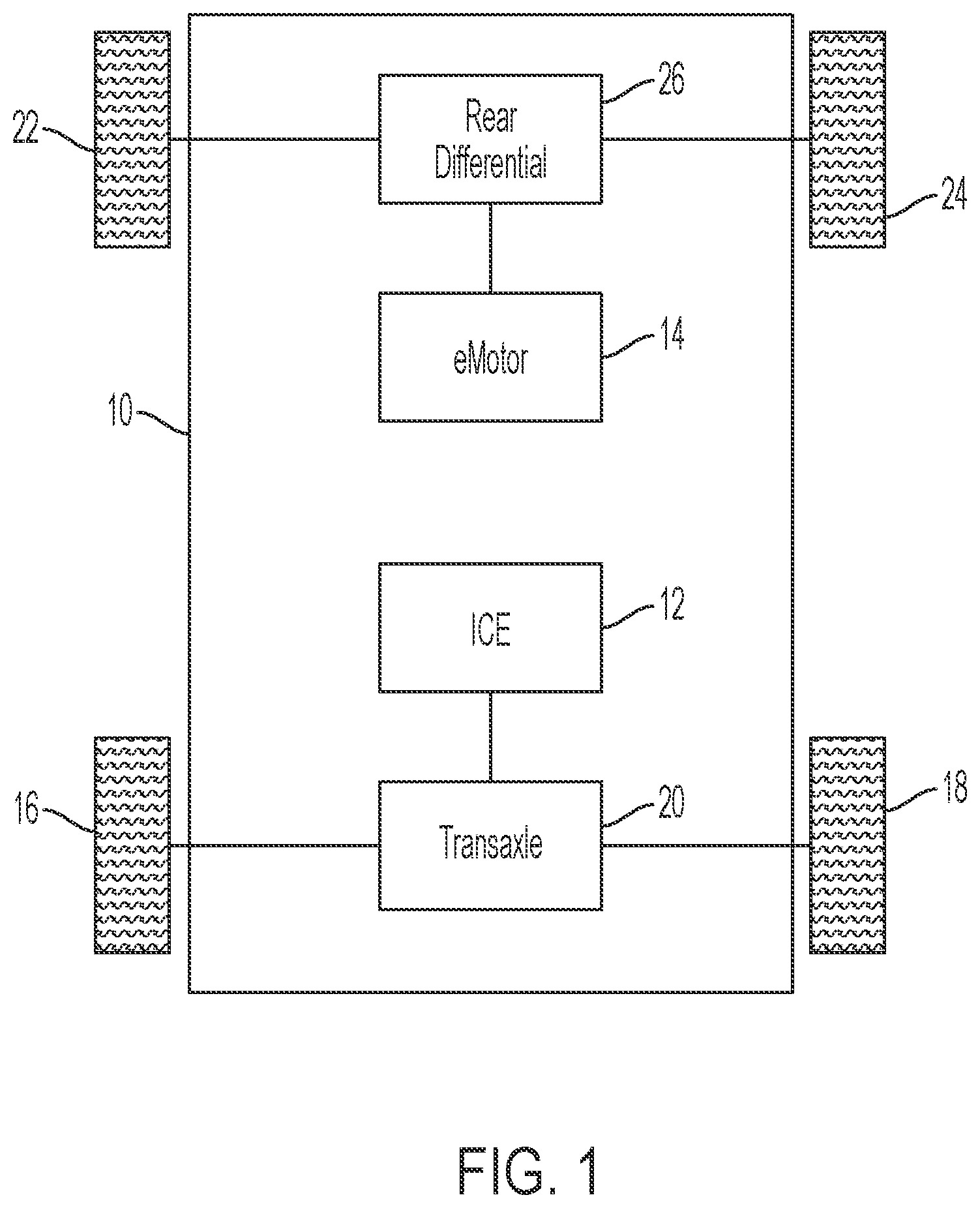 Patent US12103381 — Differential with disconnect — Figure 1