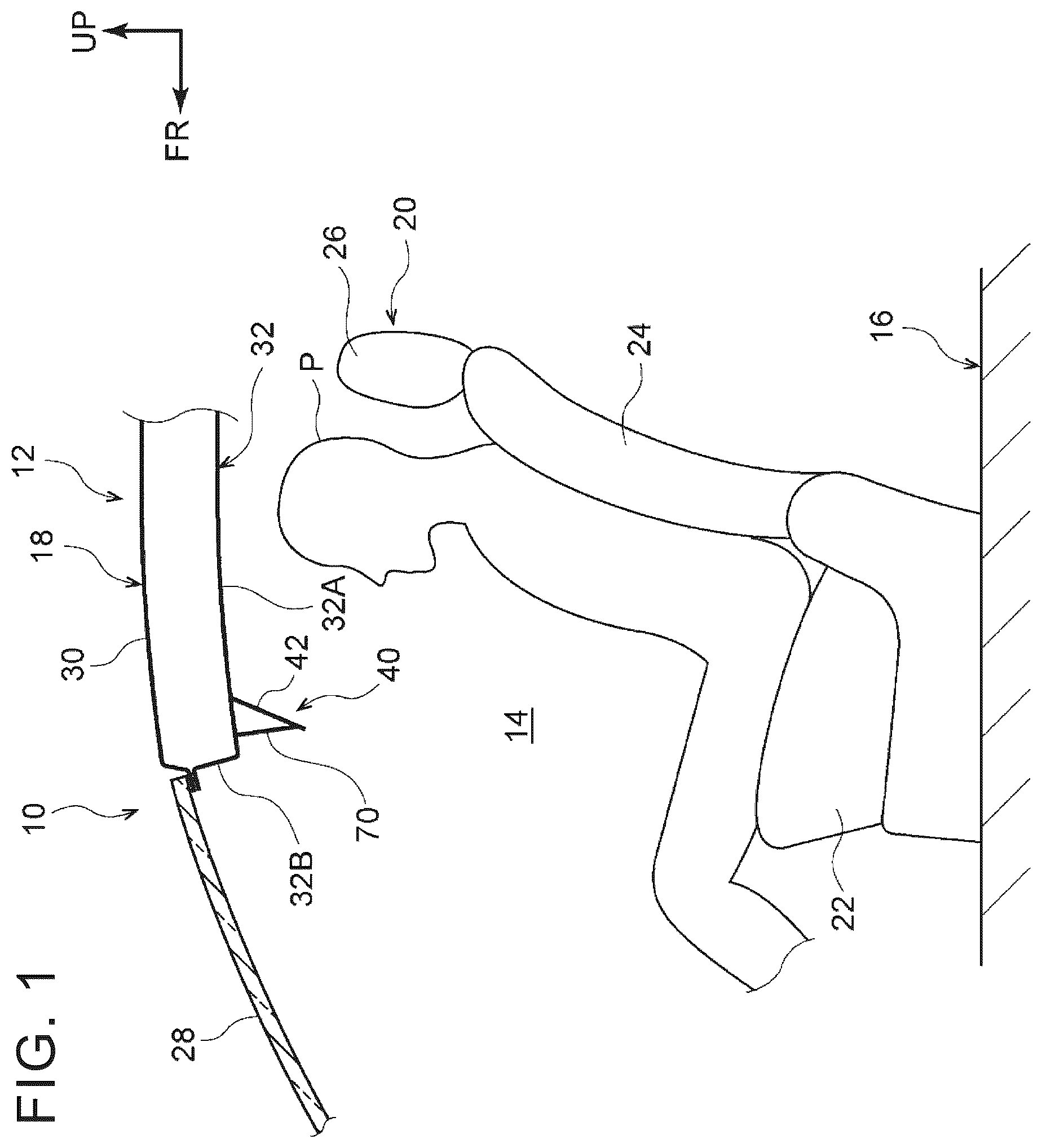 Patent US12103394 — Vehicle display device — Figure 1
