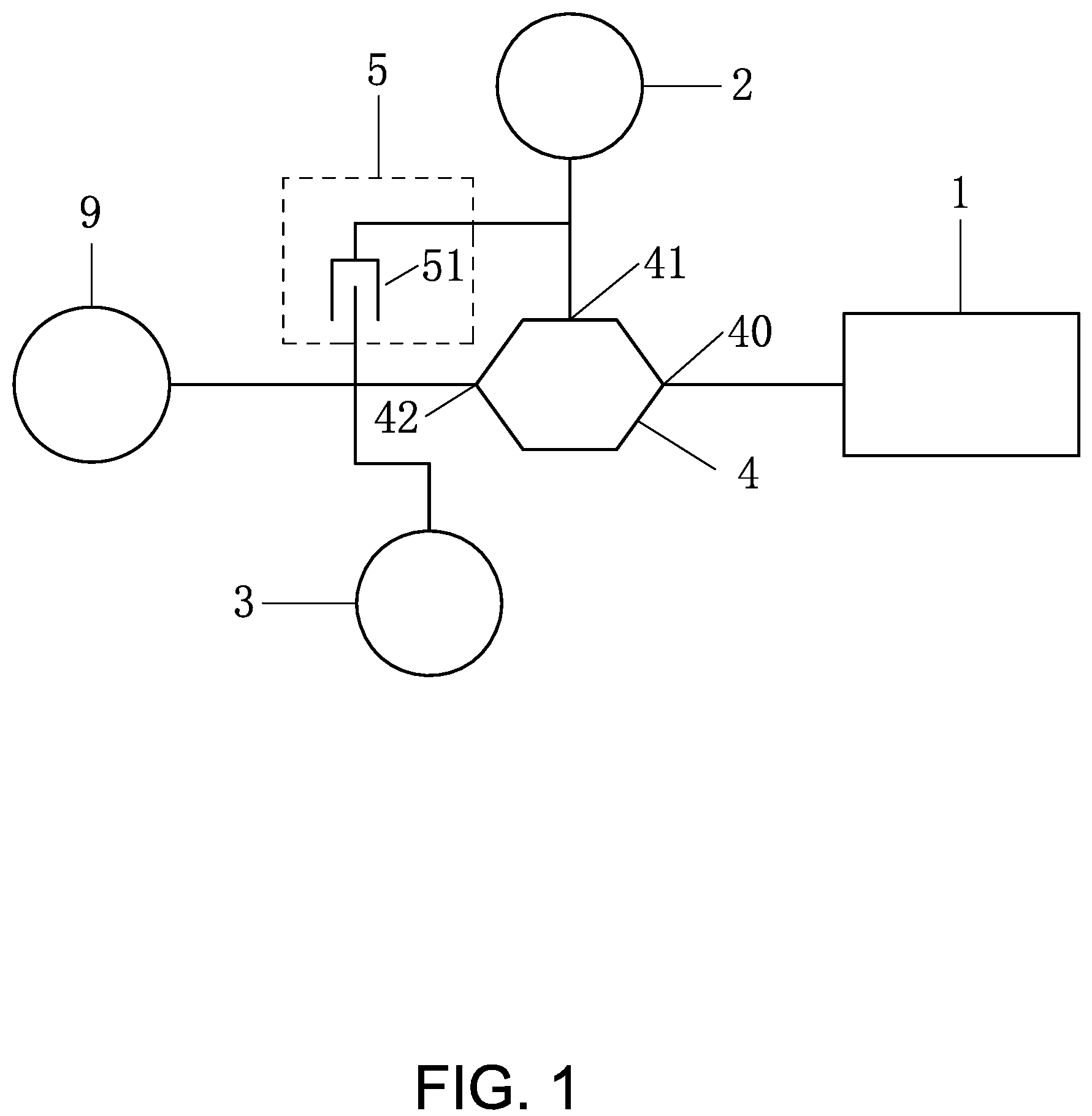 Patent US12103399 — Hybrid electric driving device — Figure 1