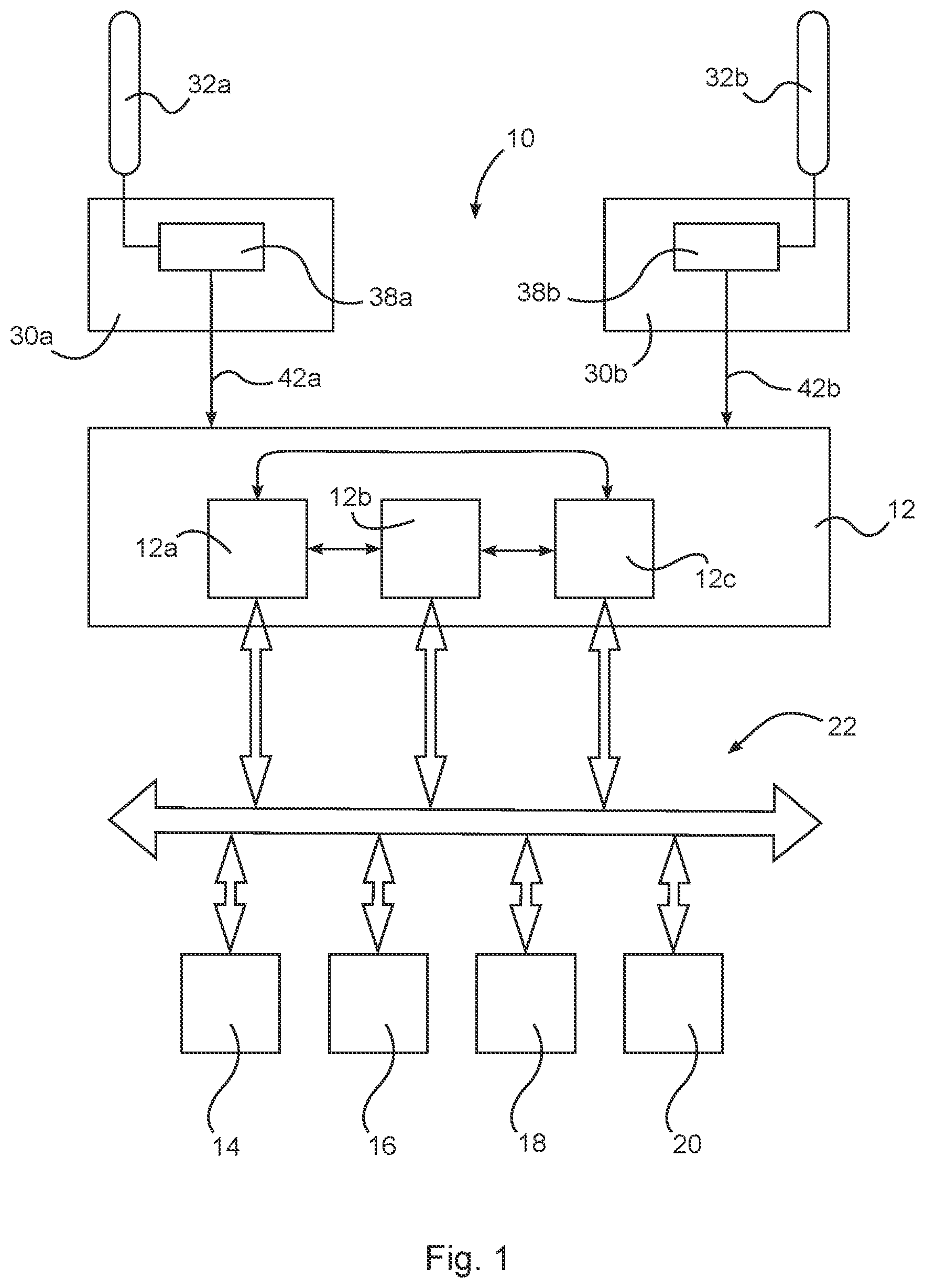 Patent US12103404 — Electrical fault isolation in a power distribution network of an aircraft — Figure 1