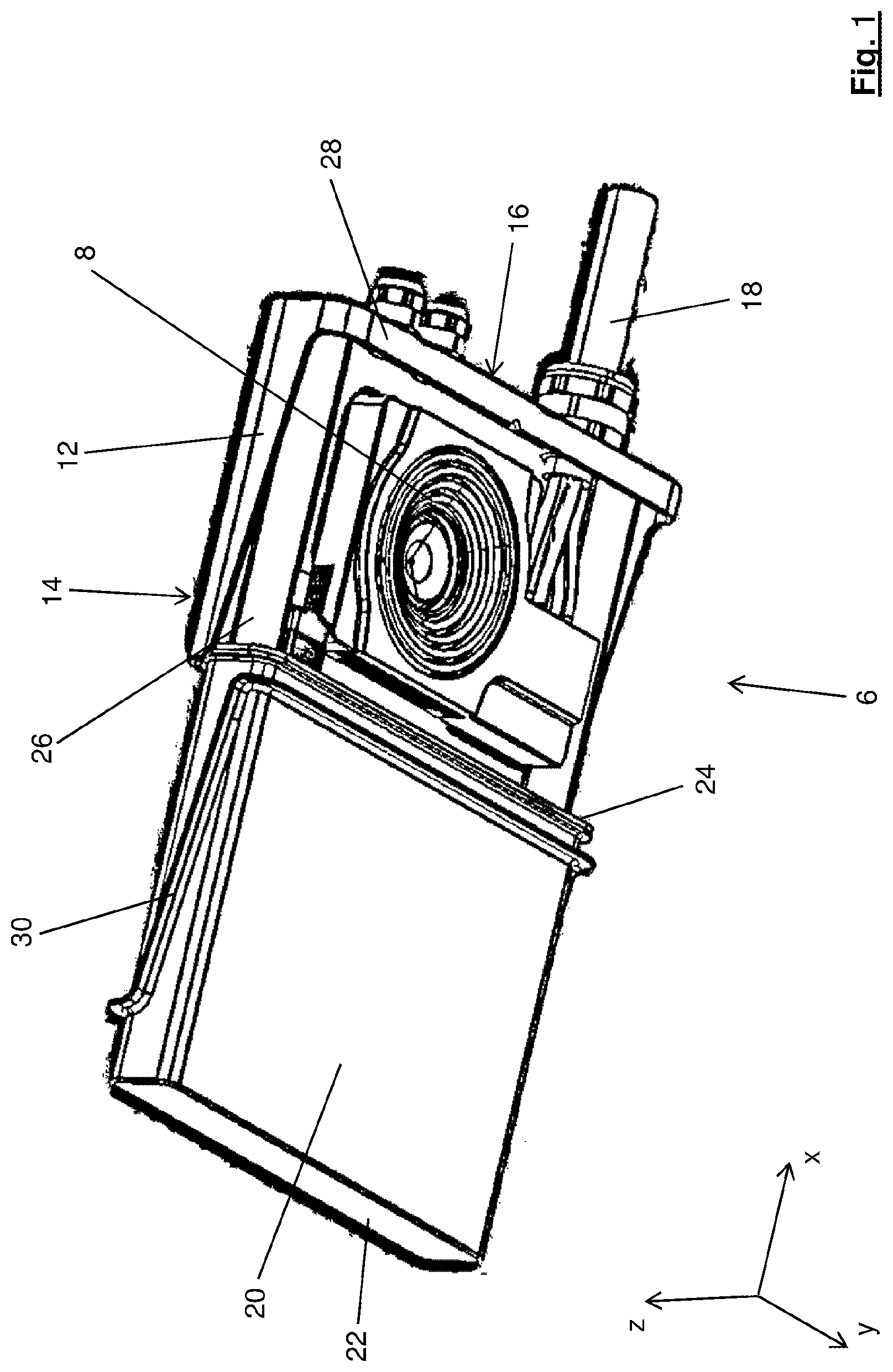 Patent US12103413 — Motor vehicle with an electrical contact-making unit — Figure 1