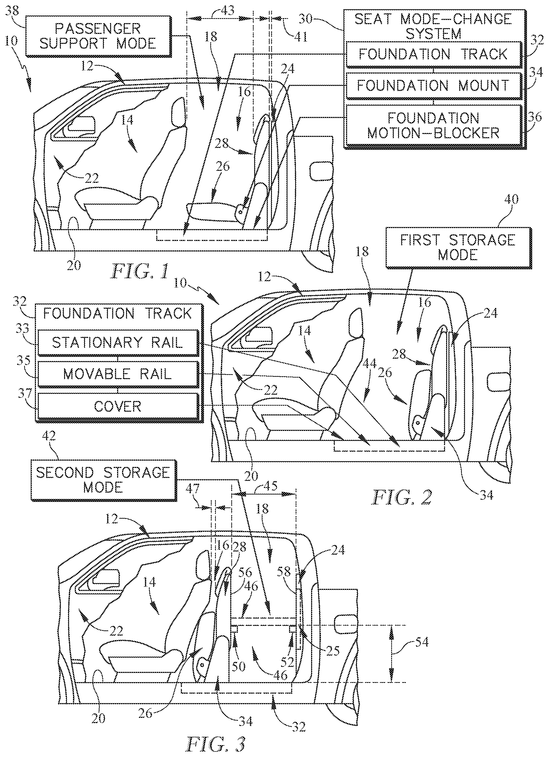 Patent US12103443 — Vehicle and occupant support for a vehicle — Figure 1