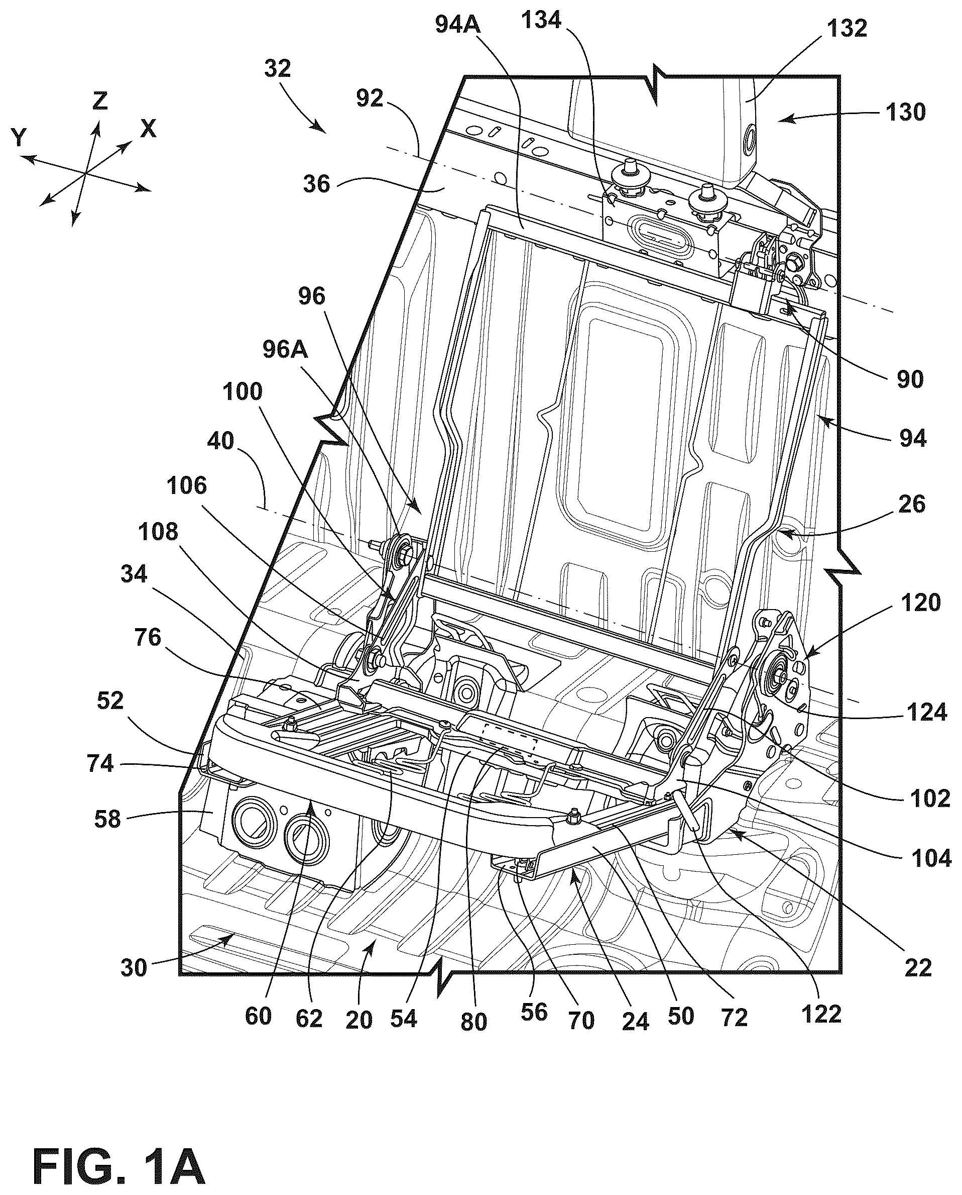 Patent US12103444 — Seat assembly — Figure 1