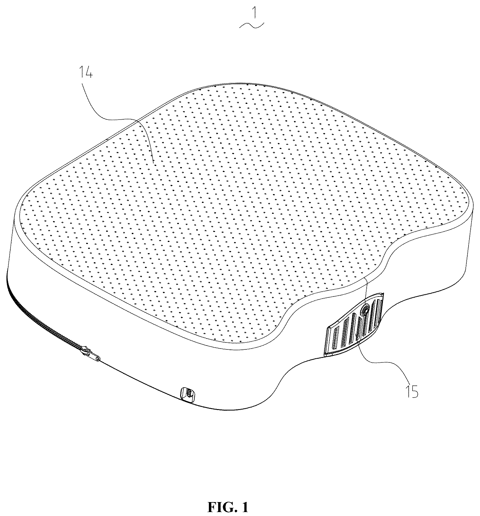 Patent US12103447 — Vehicle-mounted air circulation cushion — Figure 1