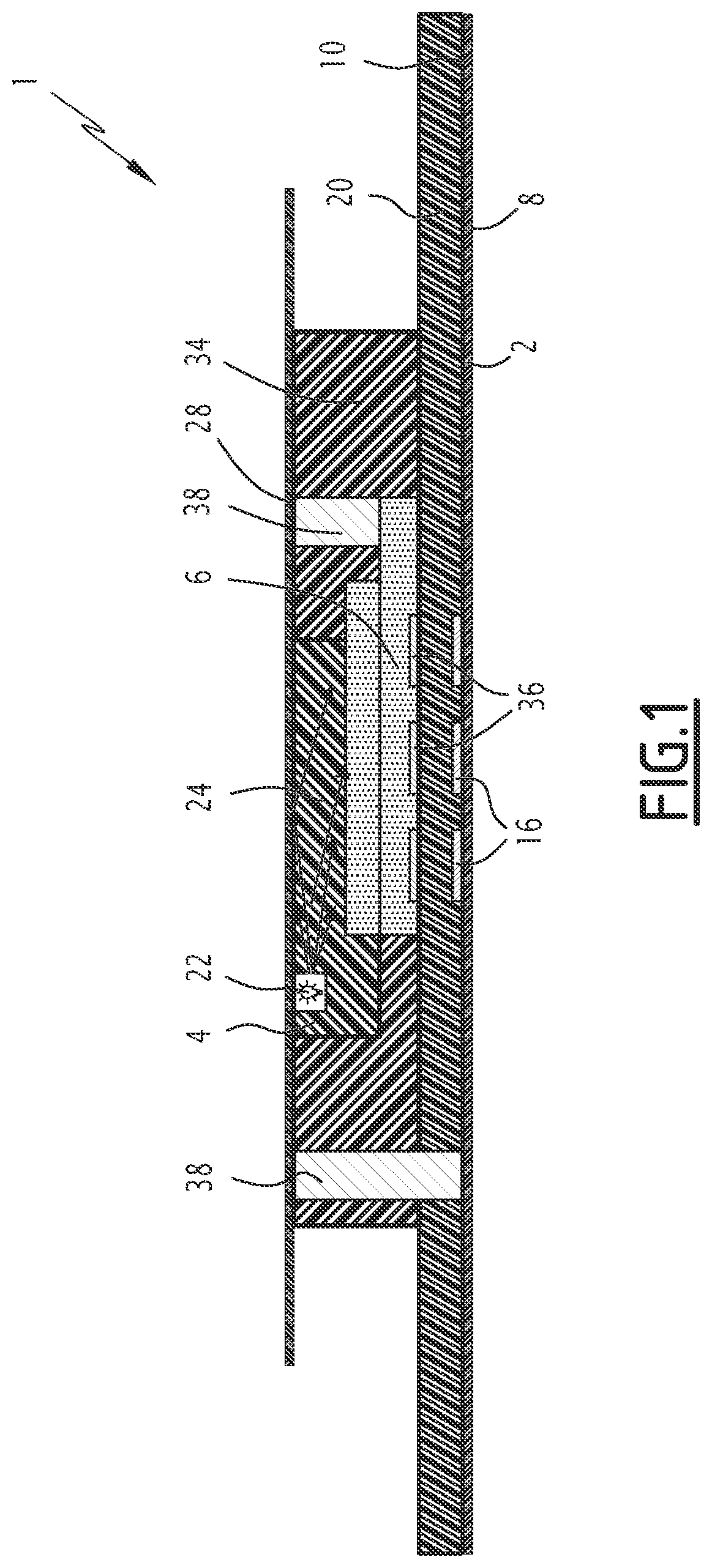 Patent US12103461 Figure 1 – Trim element comprising commutable backlit areas