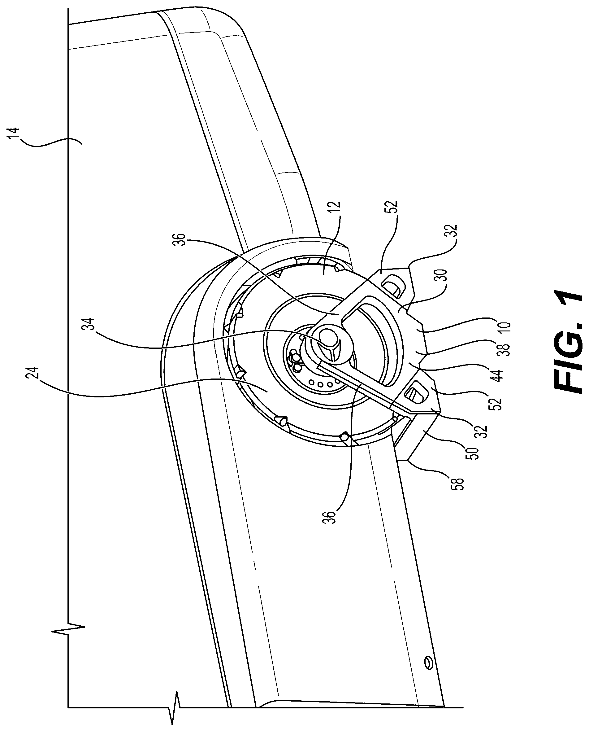 Patent US12103480 Figure 1 – Omni-wheel cable pusher