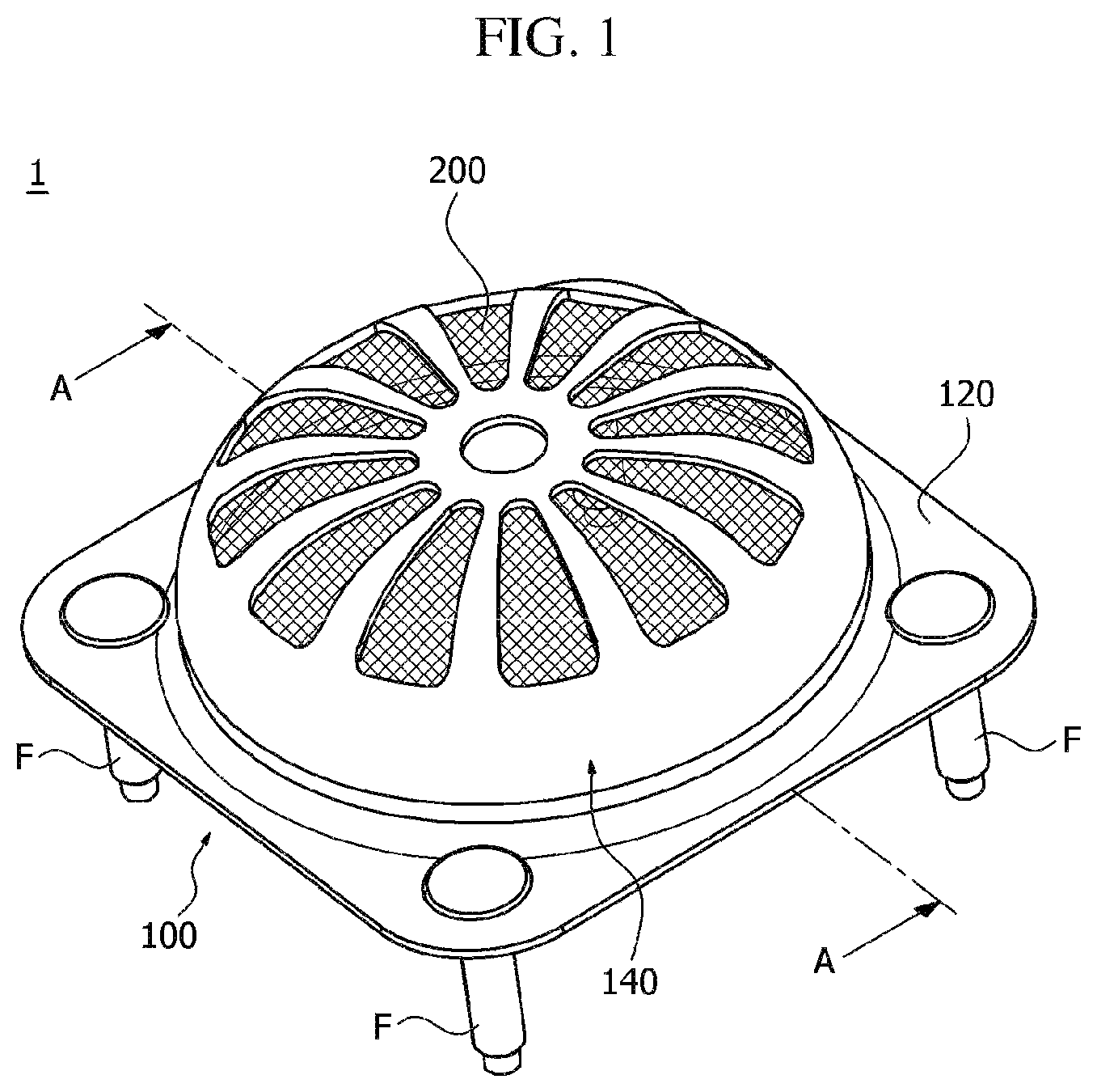 Patent US12103484 — Airbag retainer and airbag retainer assembly including same — Figure 1