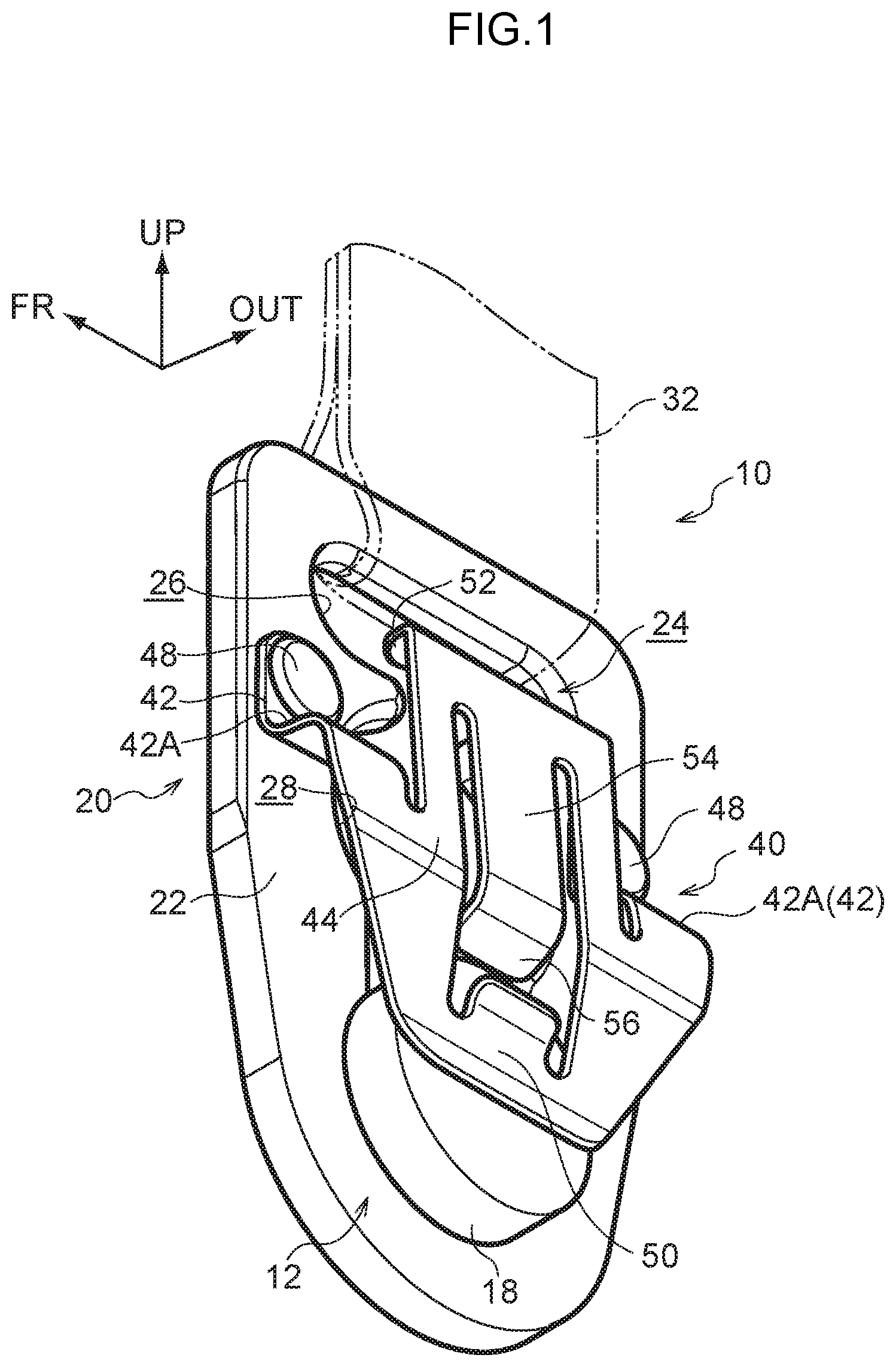 Patent US12103488 — Anchor device — Figure 1
