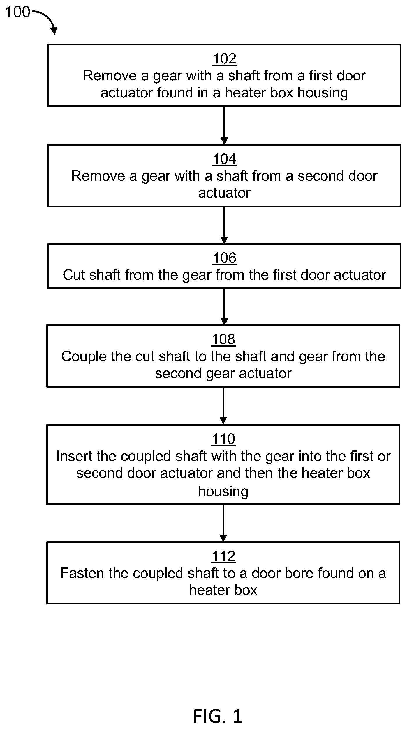 Patent US12103502 Figure 1 – Heater box repair apparatus and method of use