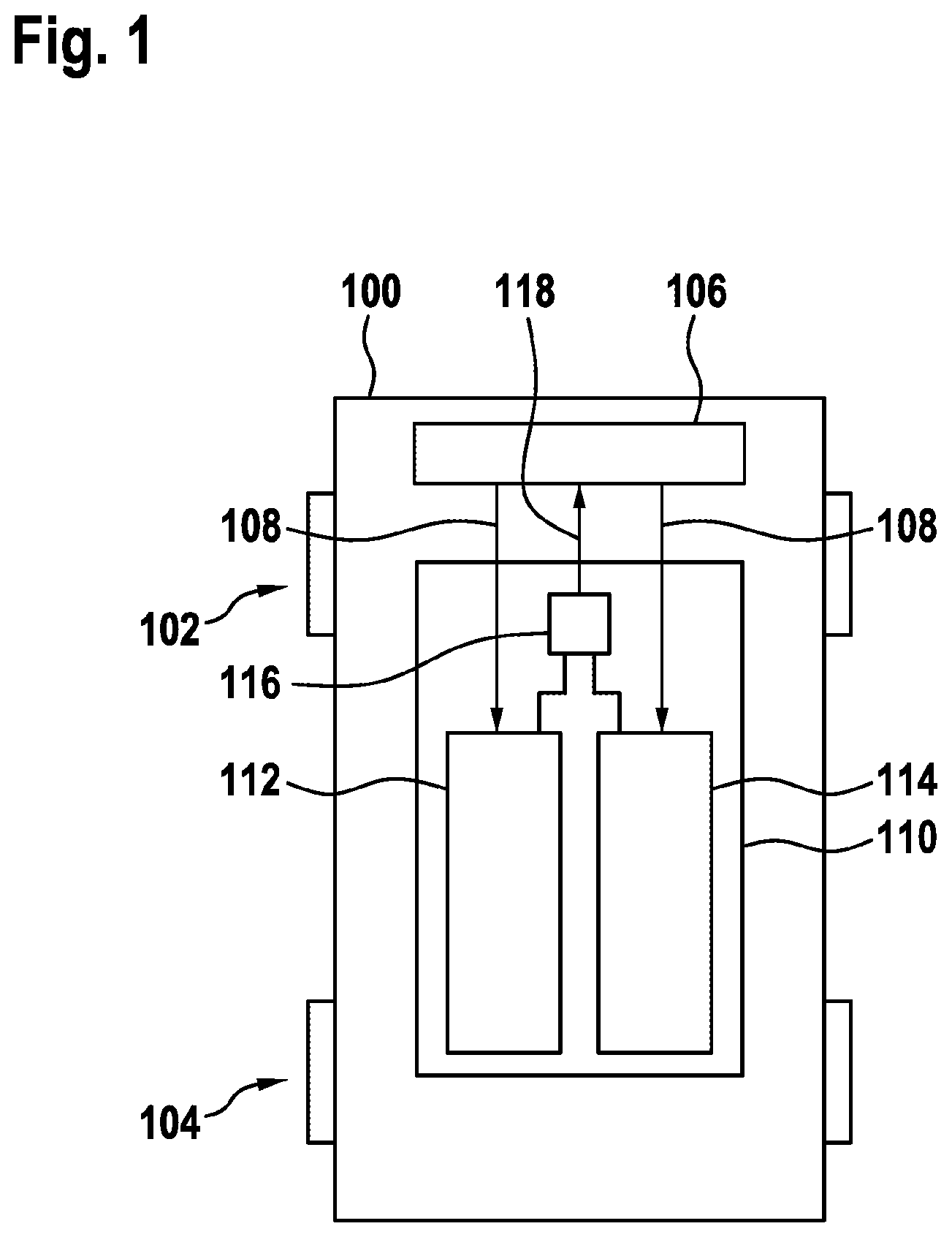 Patent US12103505 — Brake system for a vehicle — Figure 1