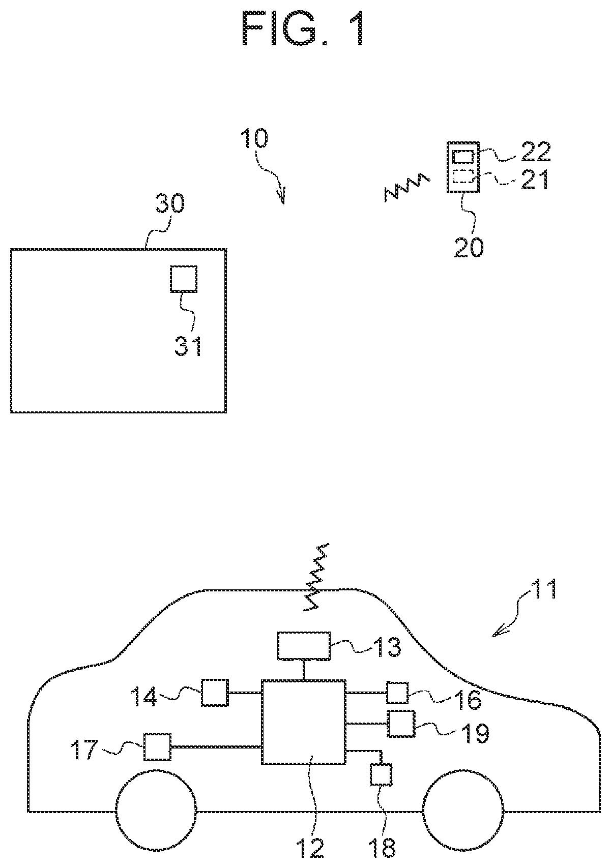 Patent US12103515 — Vehicle behavior determination system and vehicle behavior determination method — Figure 1