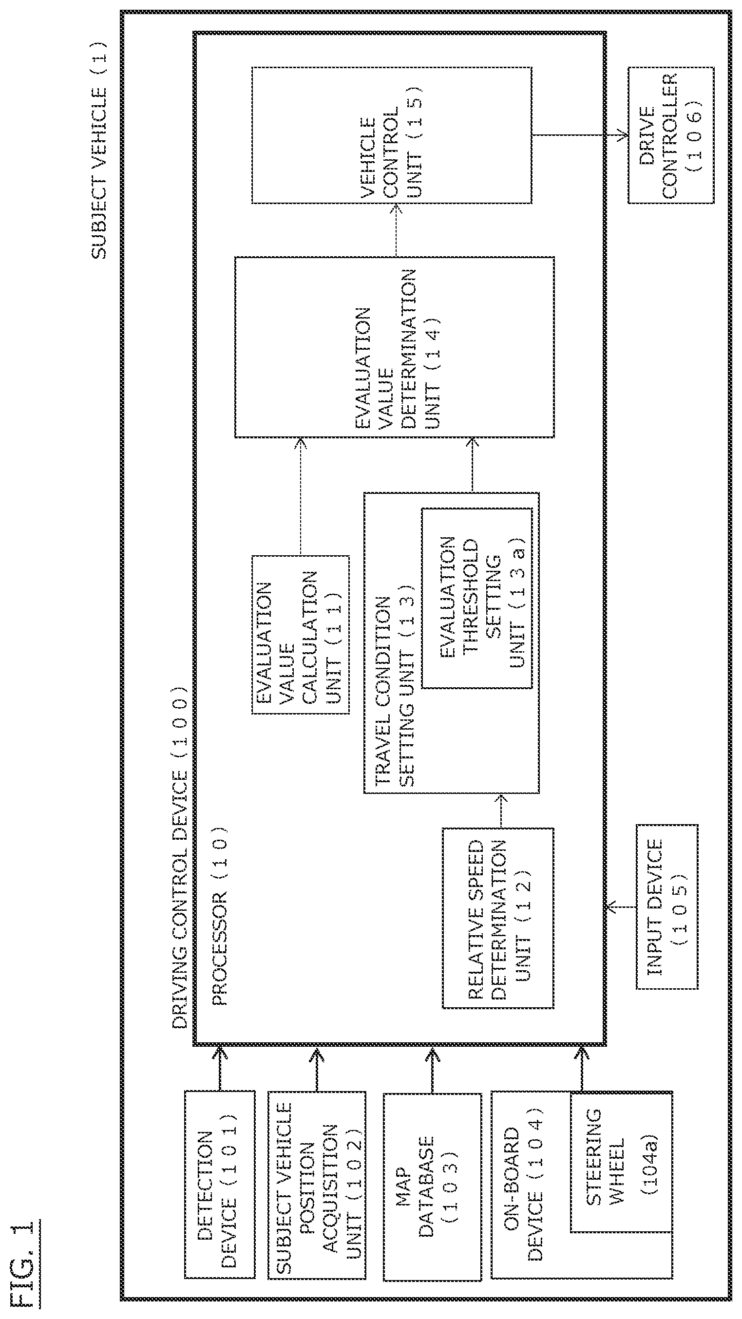 Patent US12103524 — Driving control method and driving control device — Figure 1