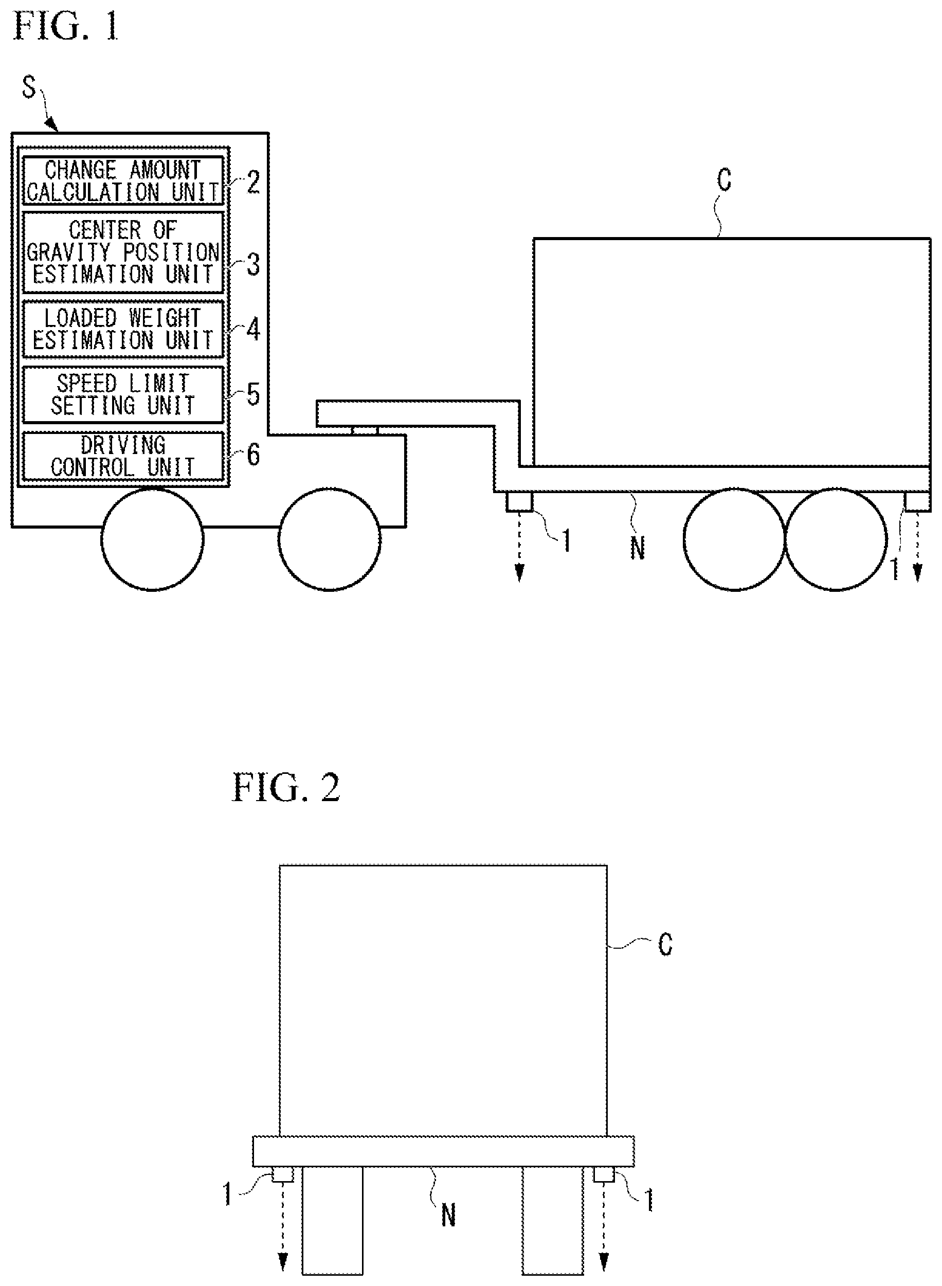 Patent US12103527 — Weight estimation system — Figure 1