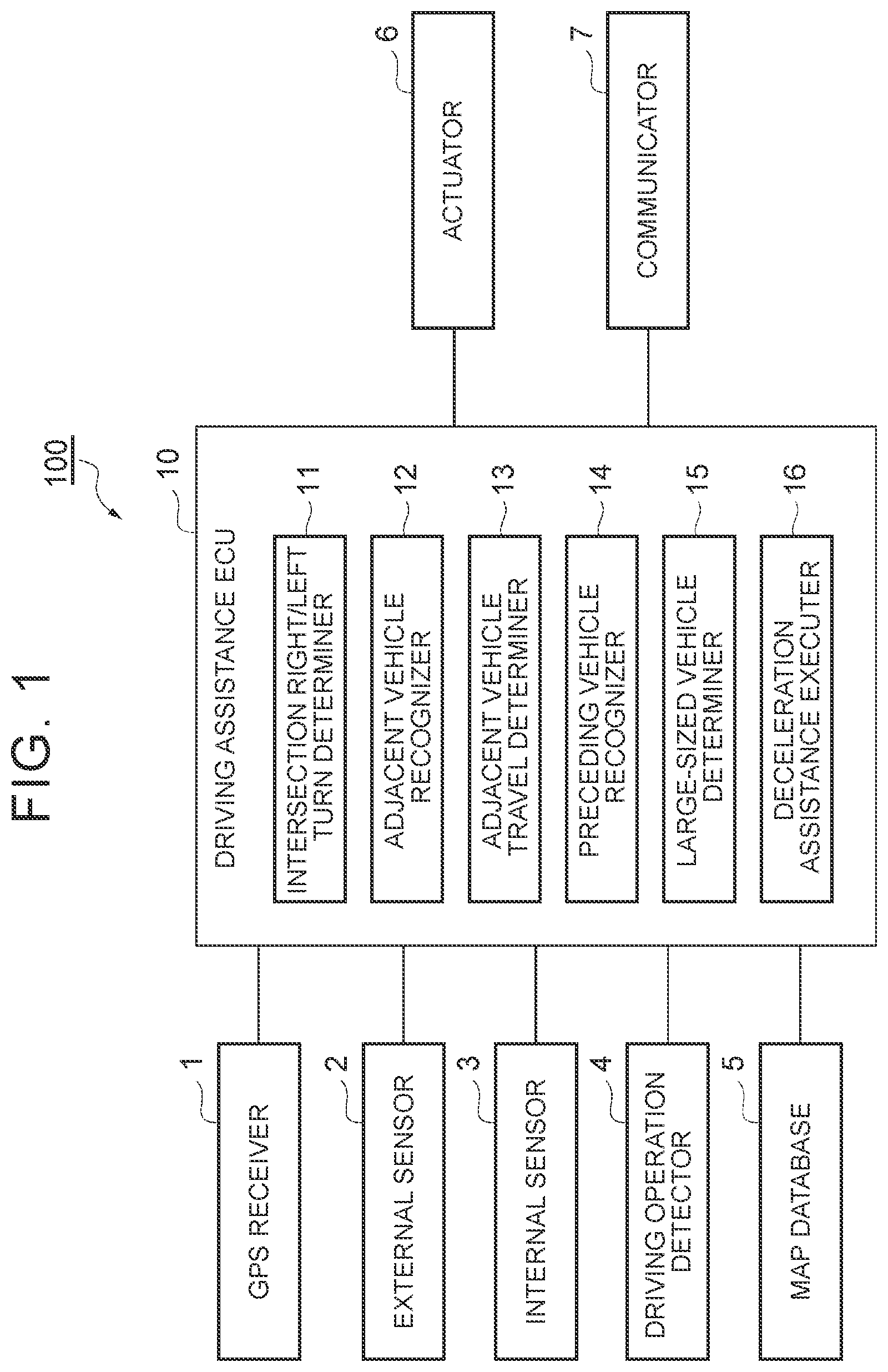 Patent US12103528 — Driving assistance device — Figure 1