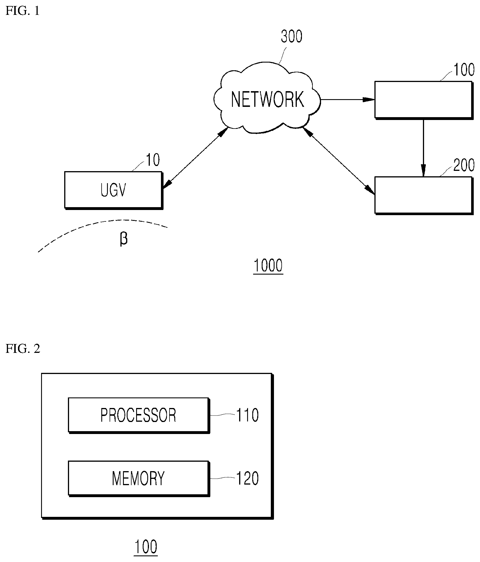 Patent US12103545 — Method and apparatus for monitoring unmanned ground vehicle — Figure 1