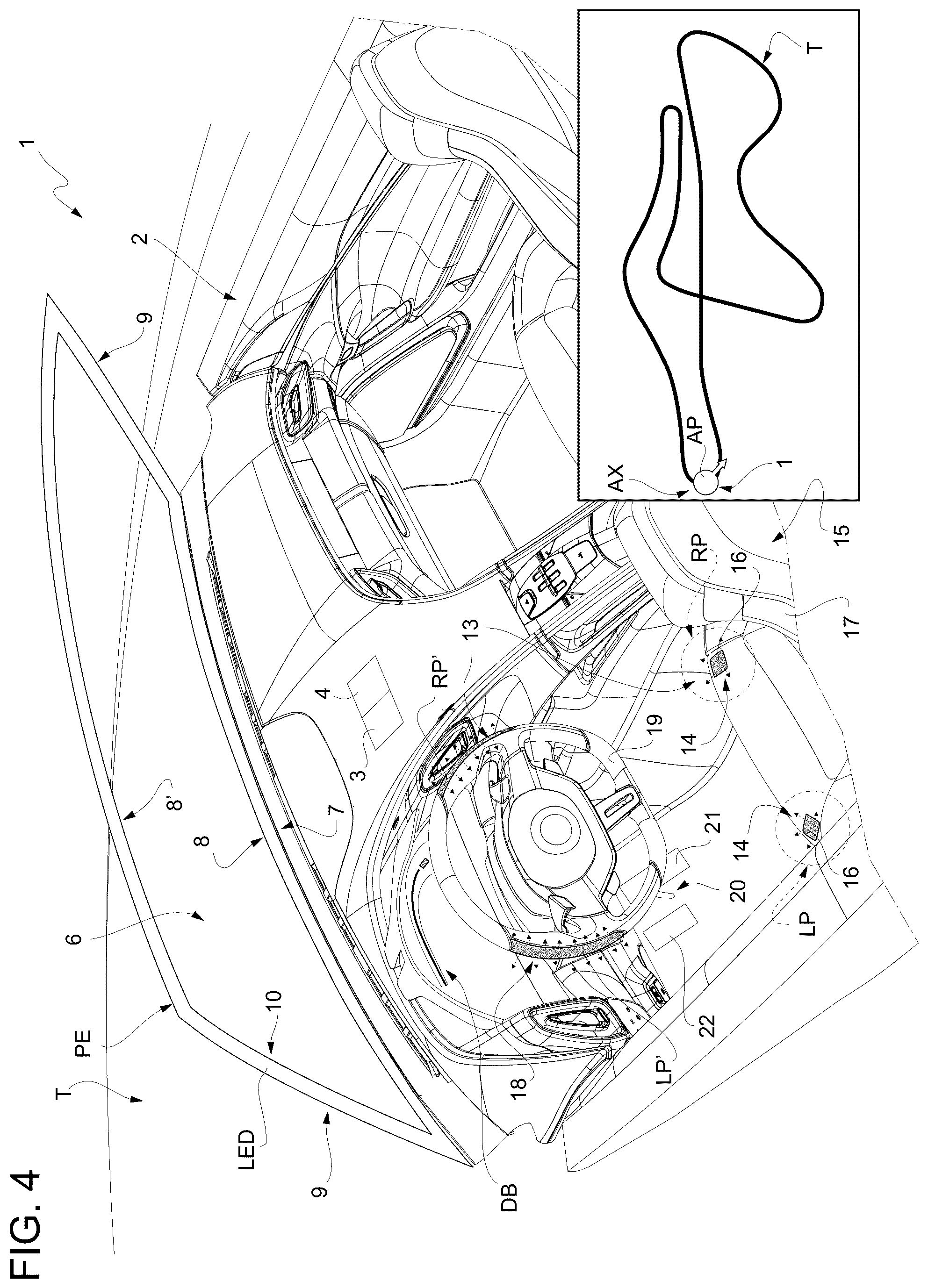 Patent US12103551 Figure 4 – Method for the performance-enhancing driver assistance of a road vehicle and related road vehicle