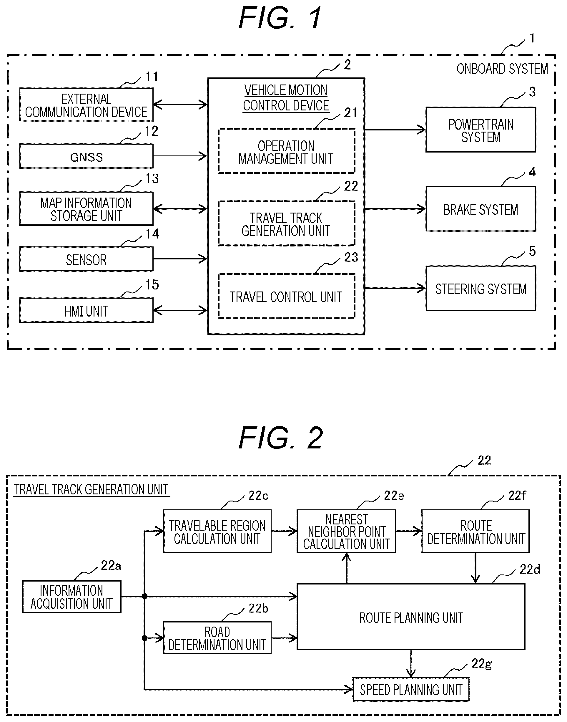 Patent US12103555 — Vehicle motion control device and vehicle motion control method — Figure 1