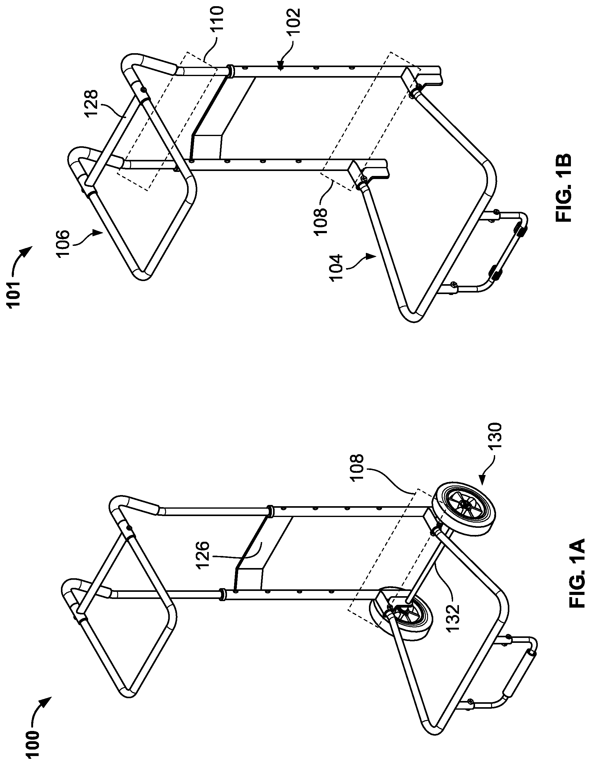 Patent US12103575 — Wheel storage apparatus and kit — Figure 1