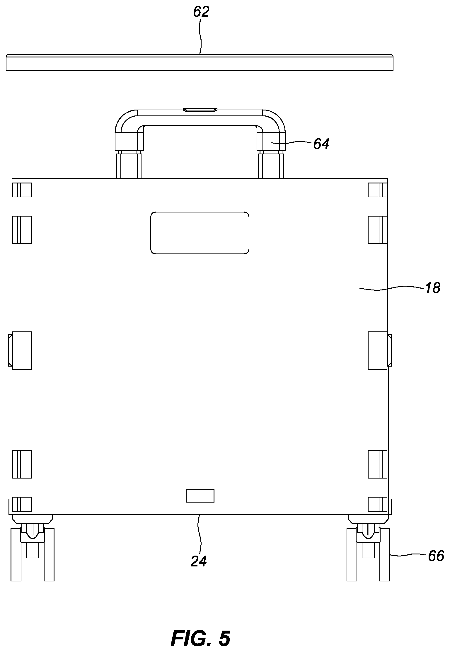Patent US12103576 Figure 5 – Stackable collapsible carts