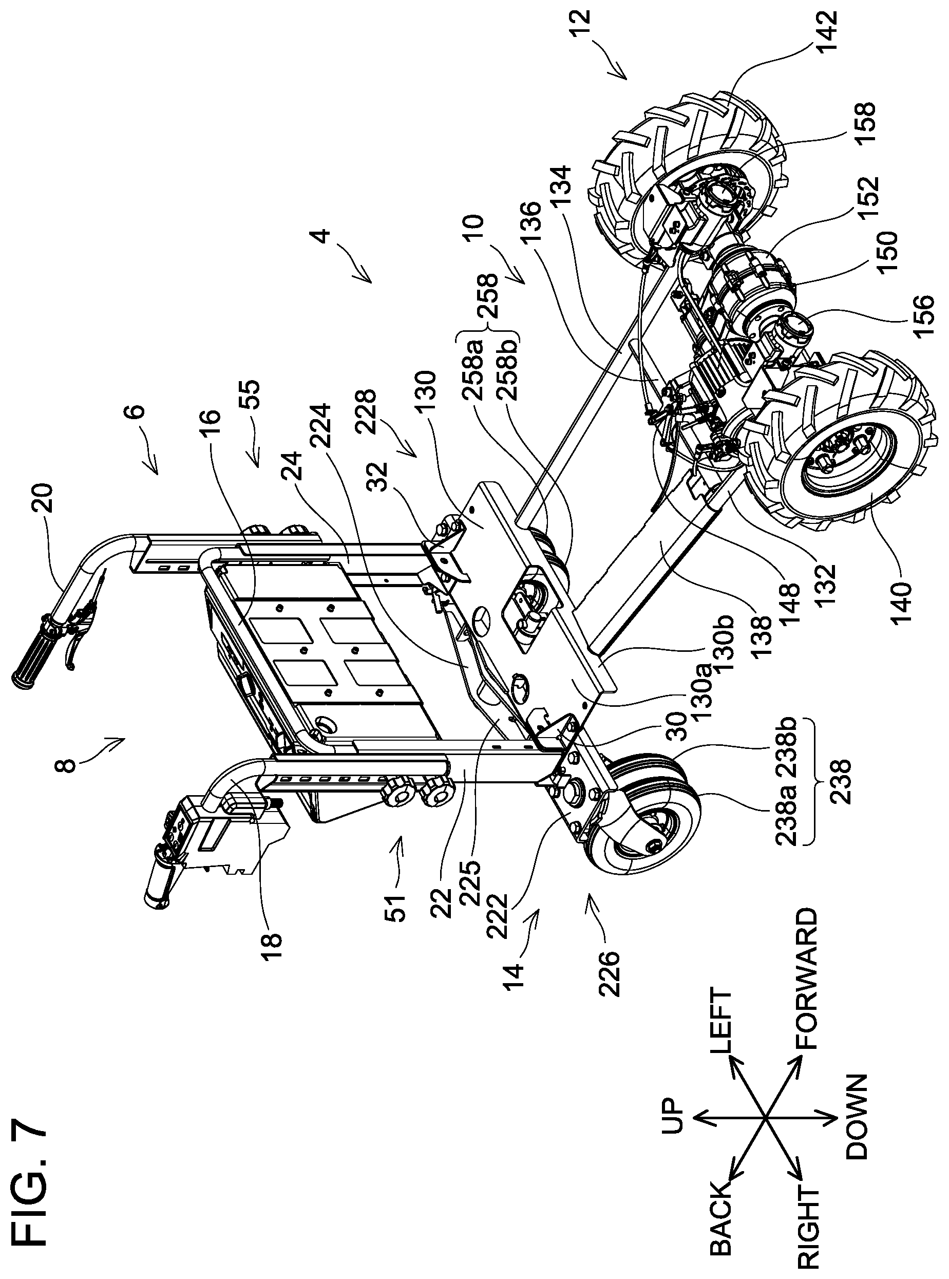 Patent US12103579 Figure 7 – Working machine