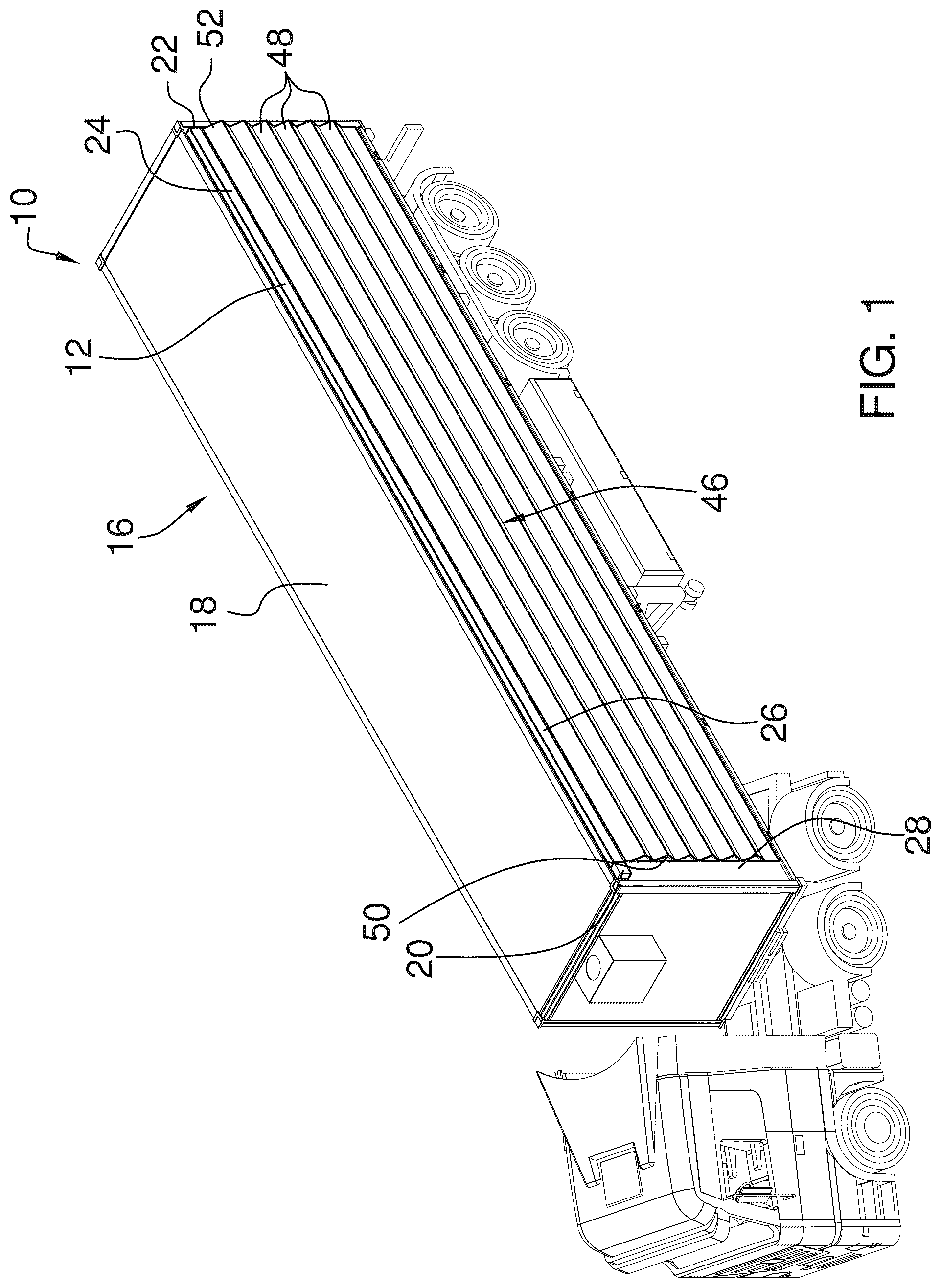 Patent US12103600 — Wind deflection assembly — Figure 1