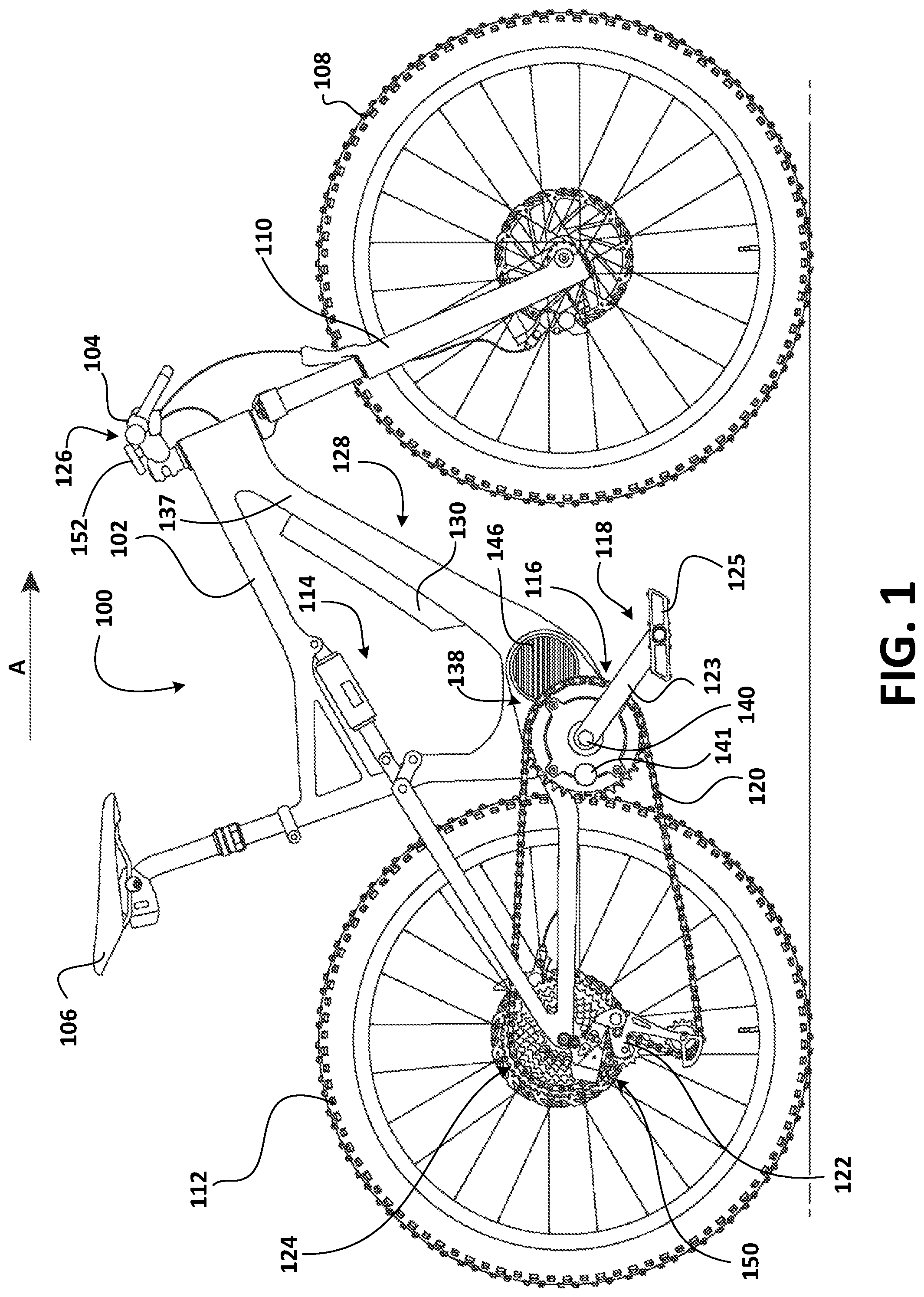 Patent US12103639 Figure 1 – Bicycle control system