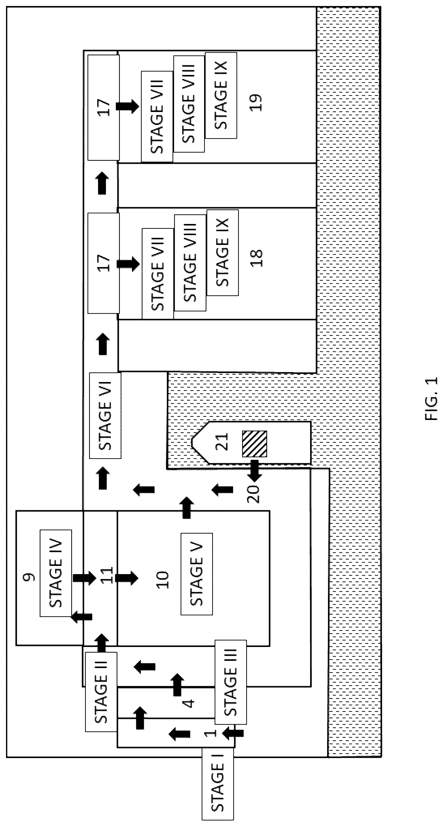 Patent US12103649 — Method for fabrication of an integrated production complex on a gravity-based structure (GBS) — Figure 1