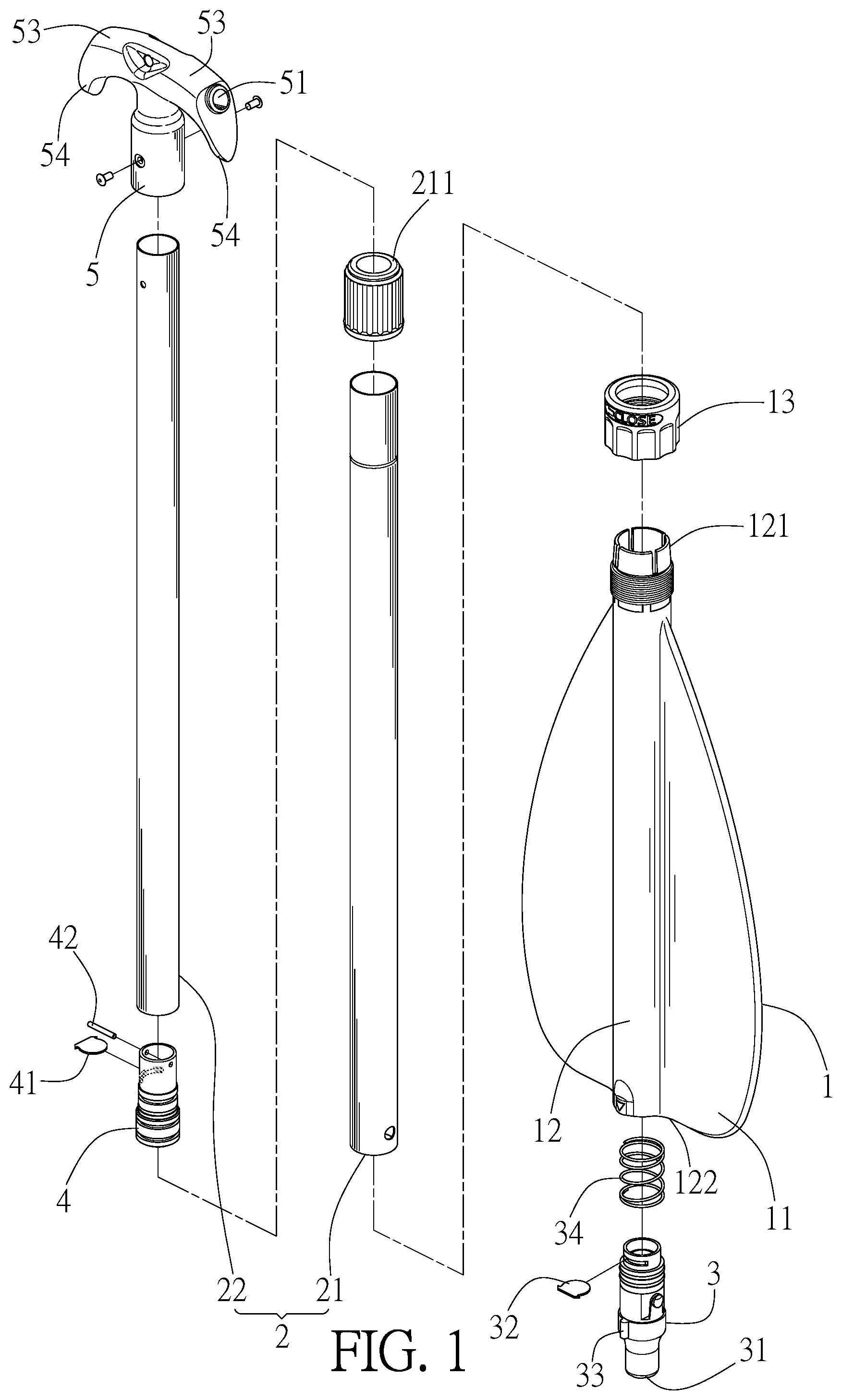 Patent US12103651 — Multi-function oar — Figure 1