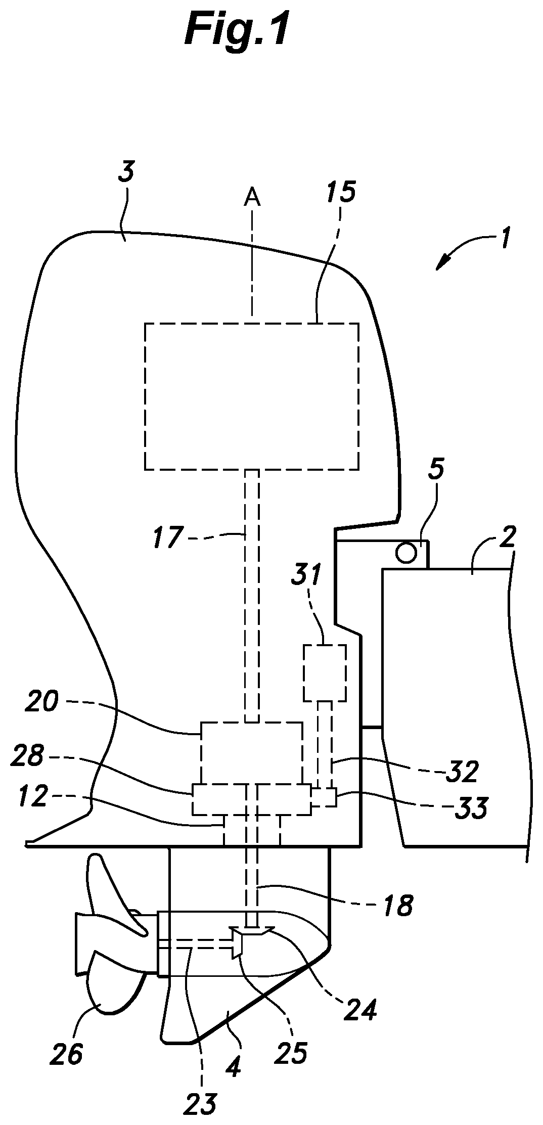 Patent US12103653 — Outboard motor — Figure 1