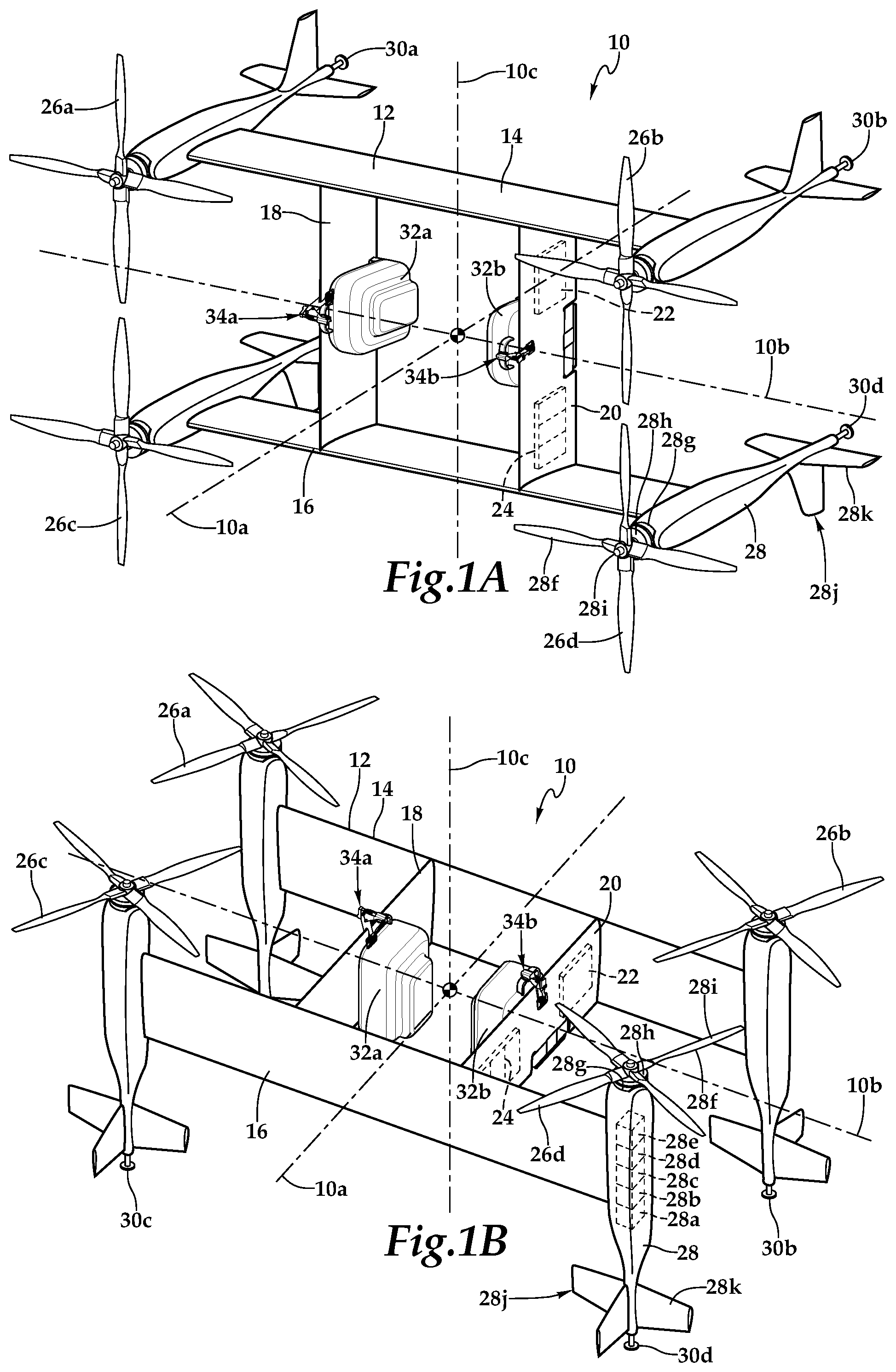 Patent US12103673 — Payload saddle assemblies for use on aircraft — Figure 1