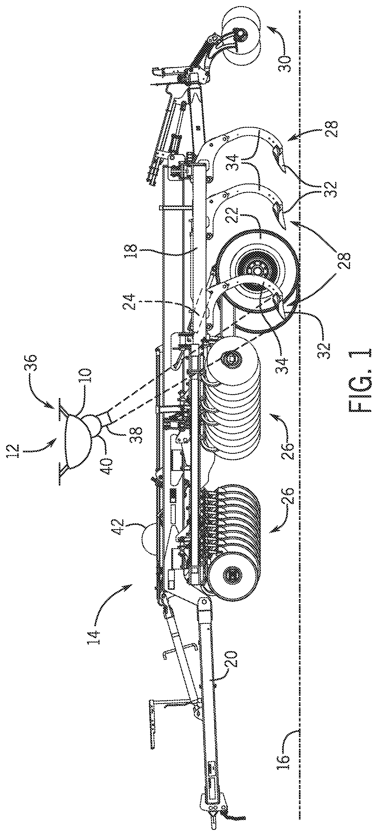 Patent US12103681 — Aerial monitoring system for agricultural equipment — Figure 1