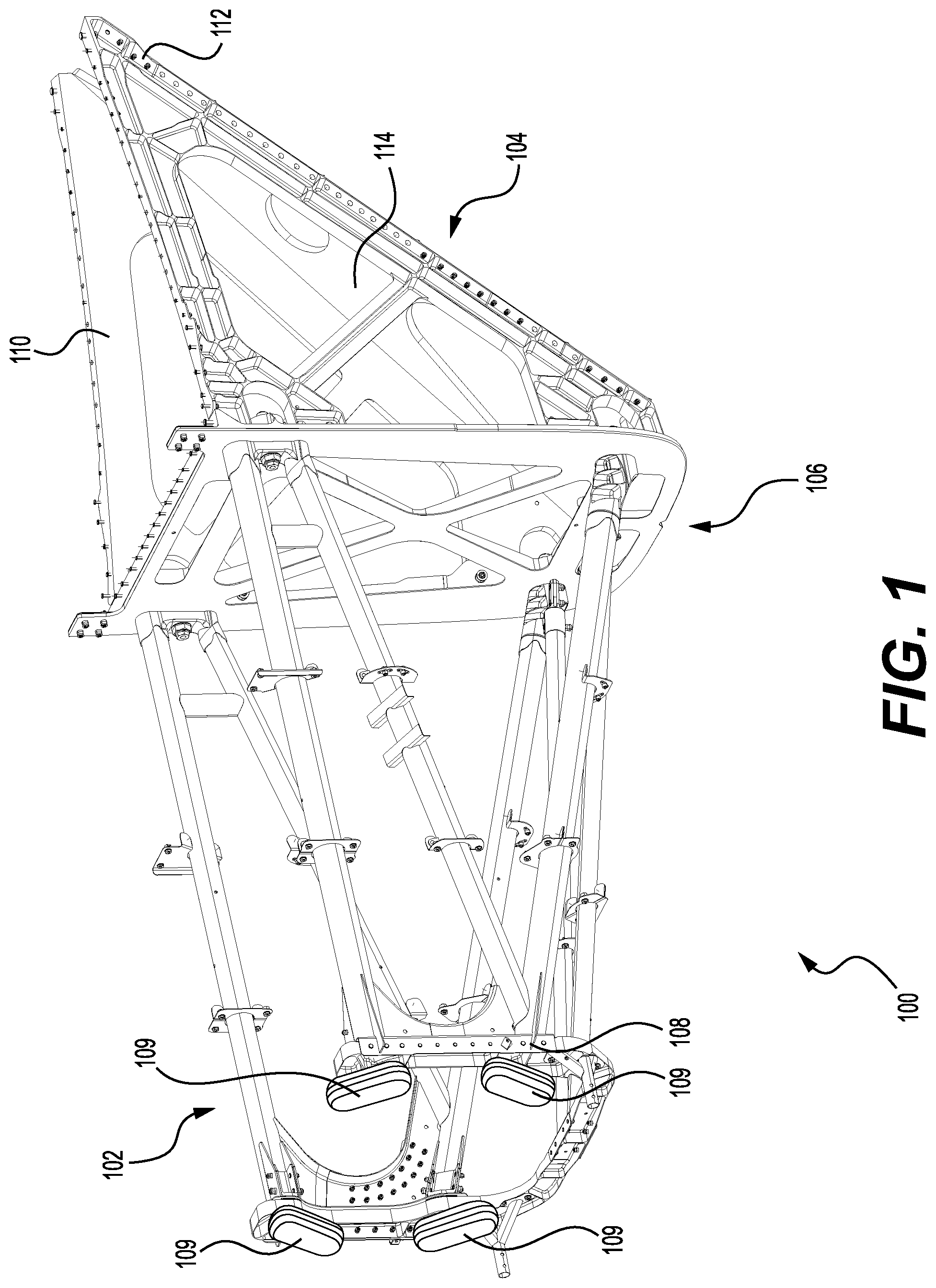 Patent US12103692 — Engine truss for aircraft — Figure 1