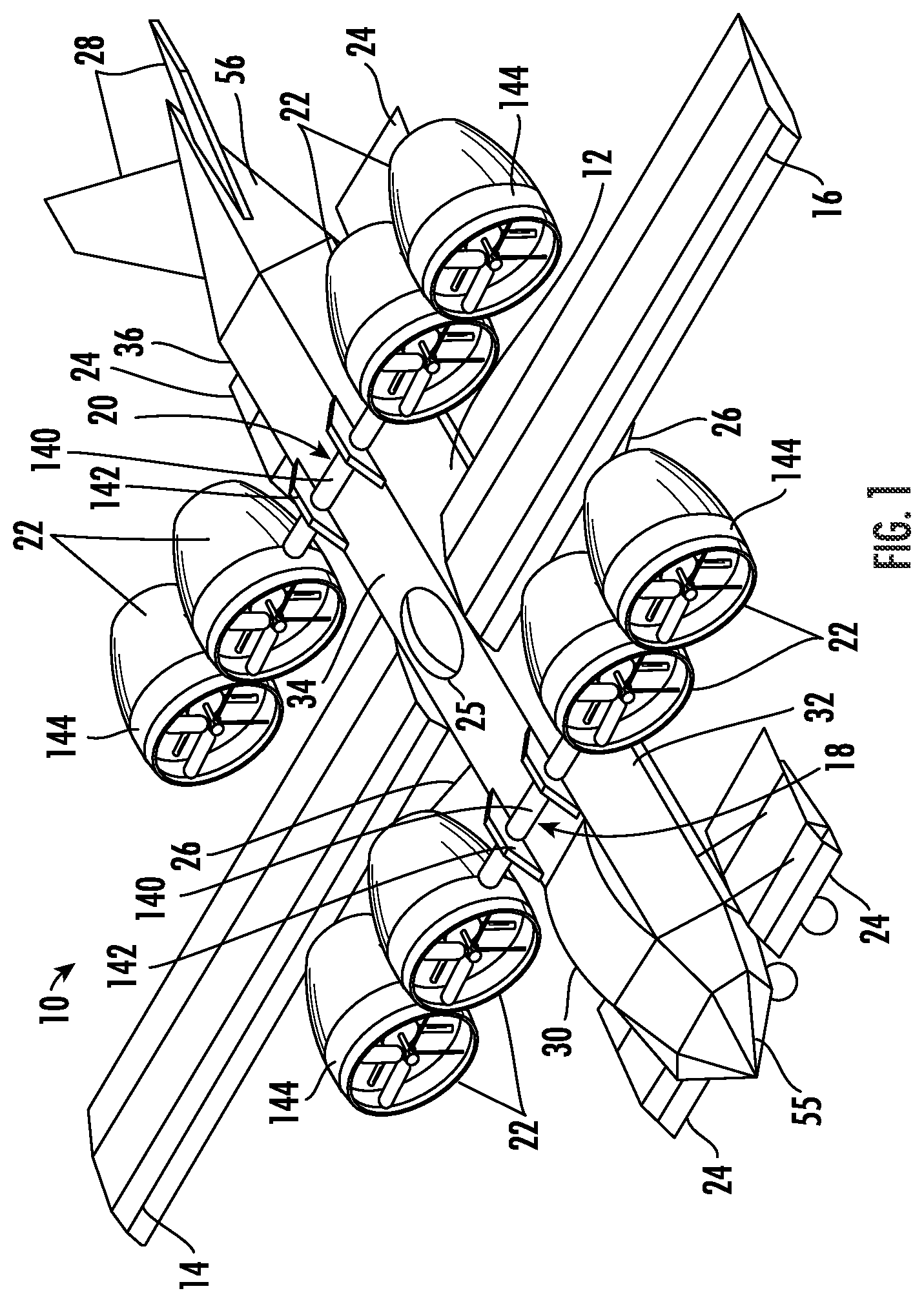 Patent US12103697 — Aircraft — Figure 1