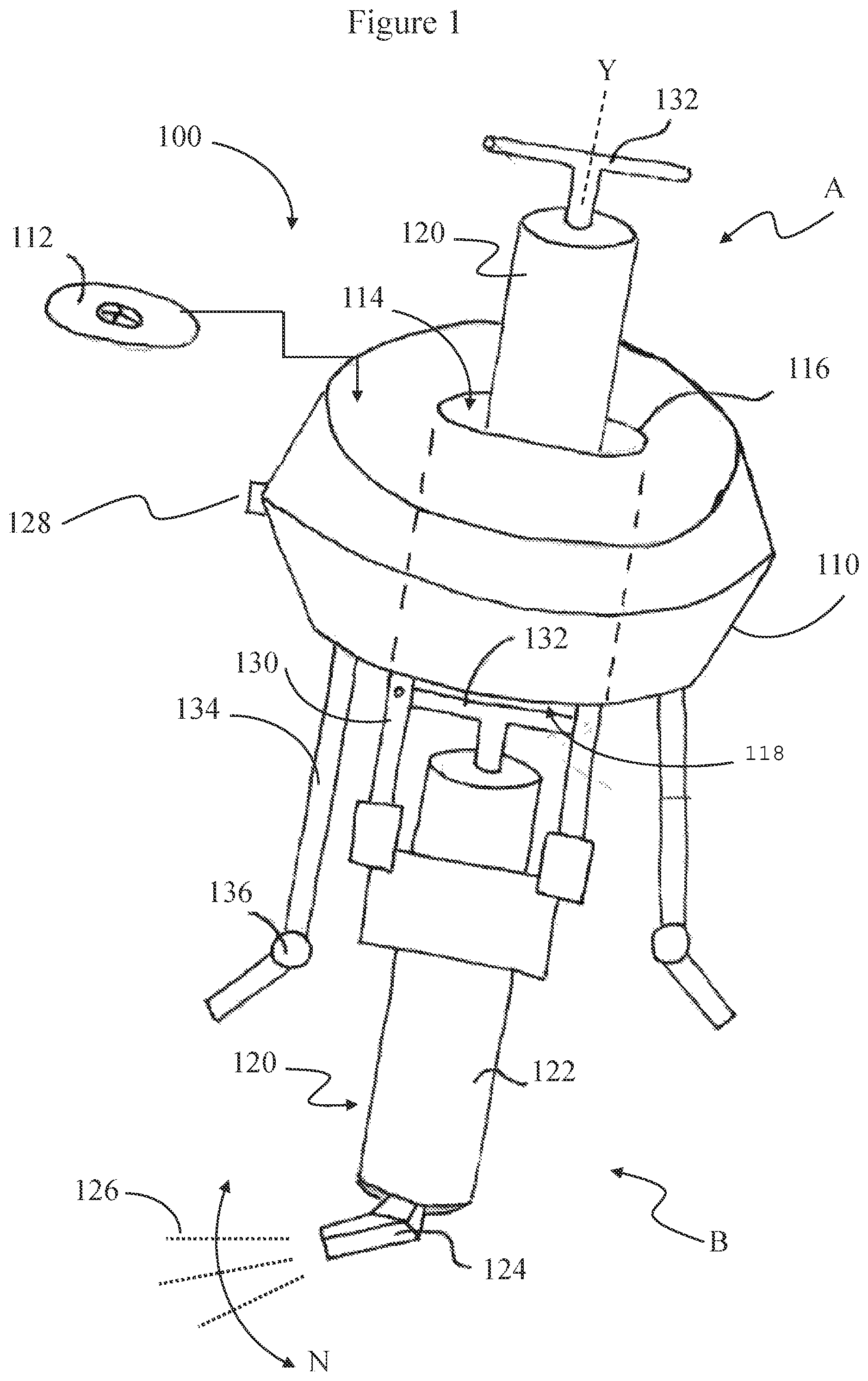 Patent US12103705 — Aerial drone with rotating frame — Figure 1