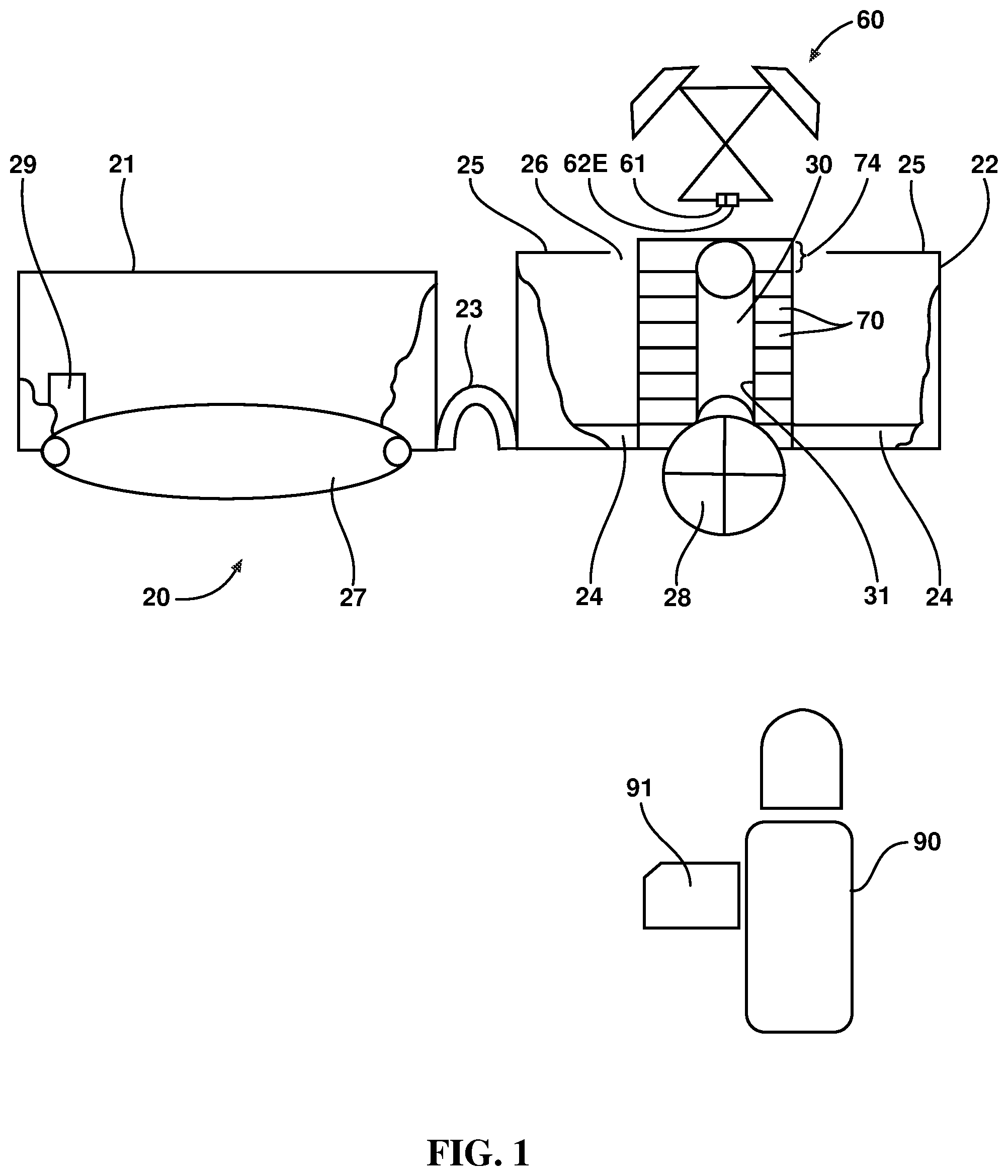Patent US12103706 — Plural relay sensor delivery system — Figure 1
