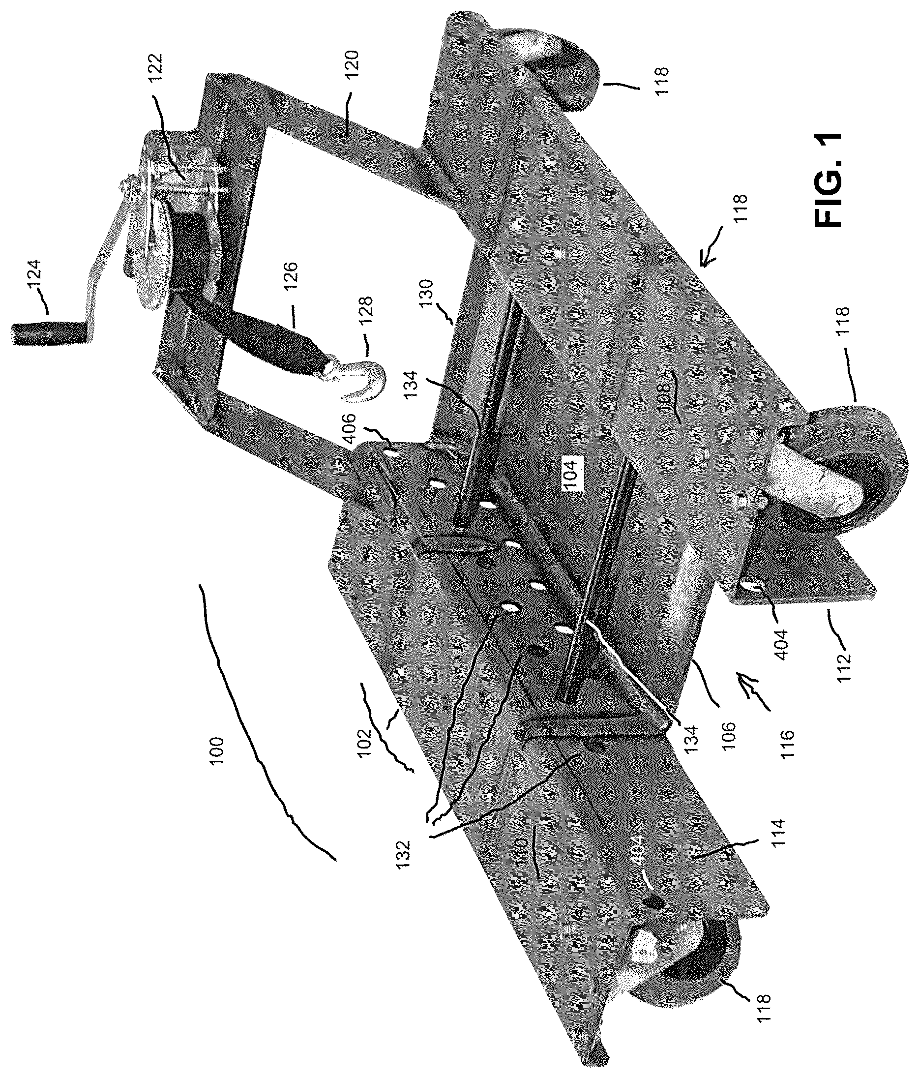 Patent US12103708 — Aircraft dolly — Figure 1