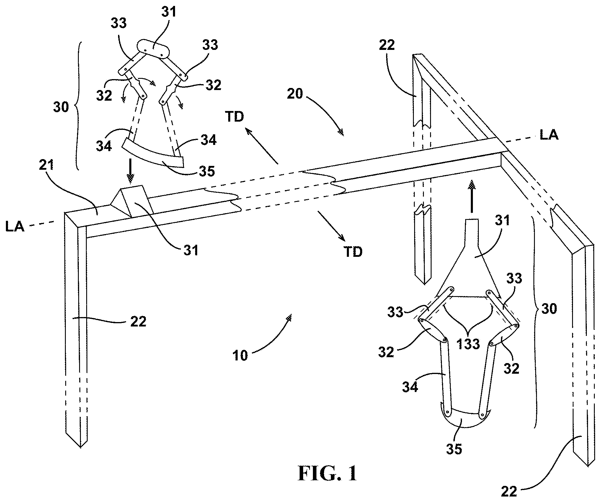 Patent US12103710 — Flight control surface maintenance stand — Figure 1