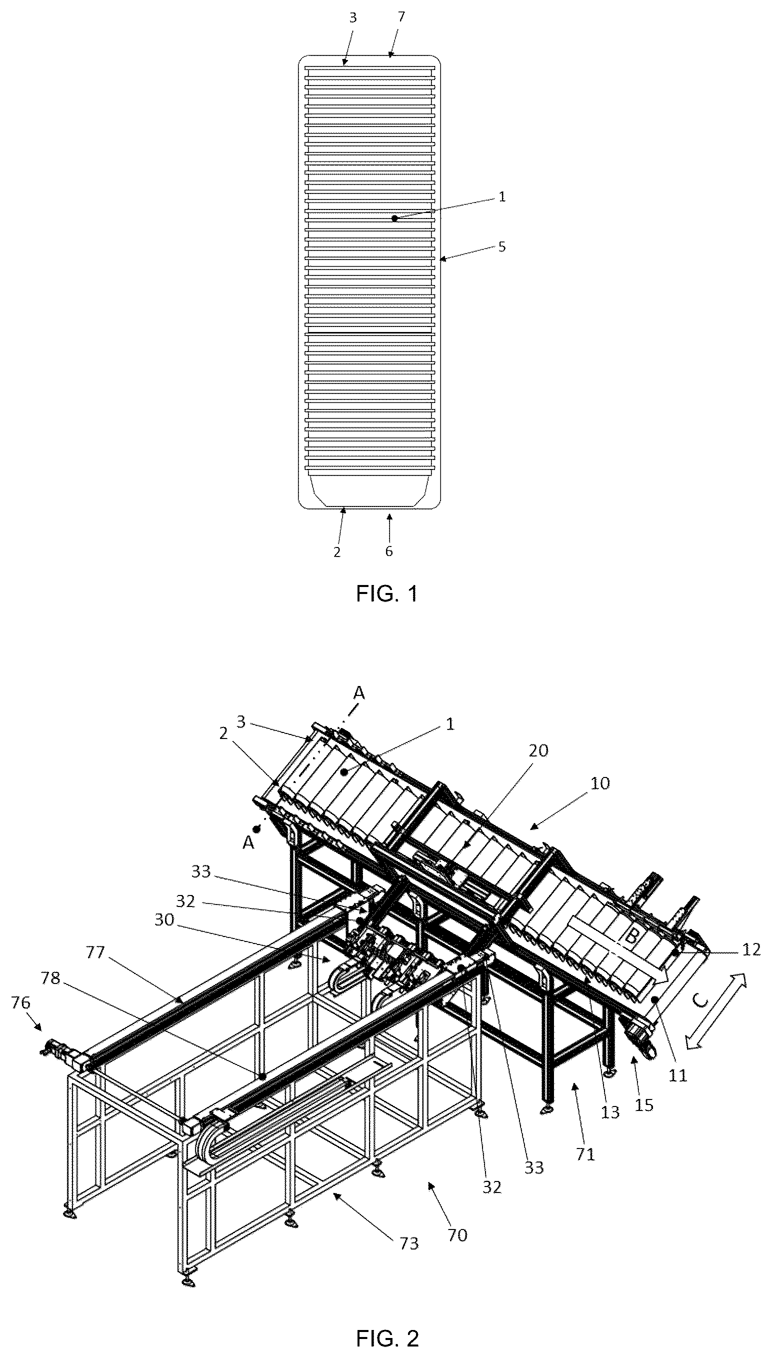 Patent US12103725 — System for removing packaging film from article — Figure 1