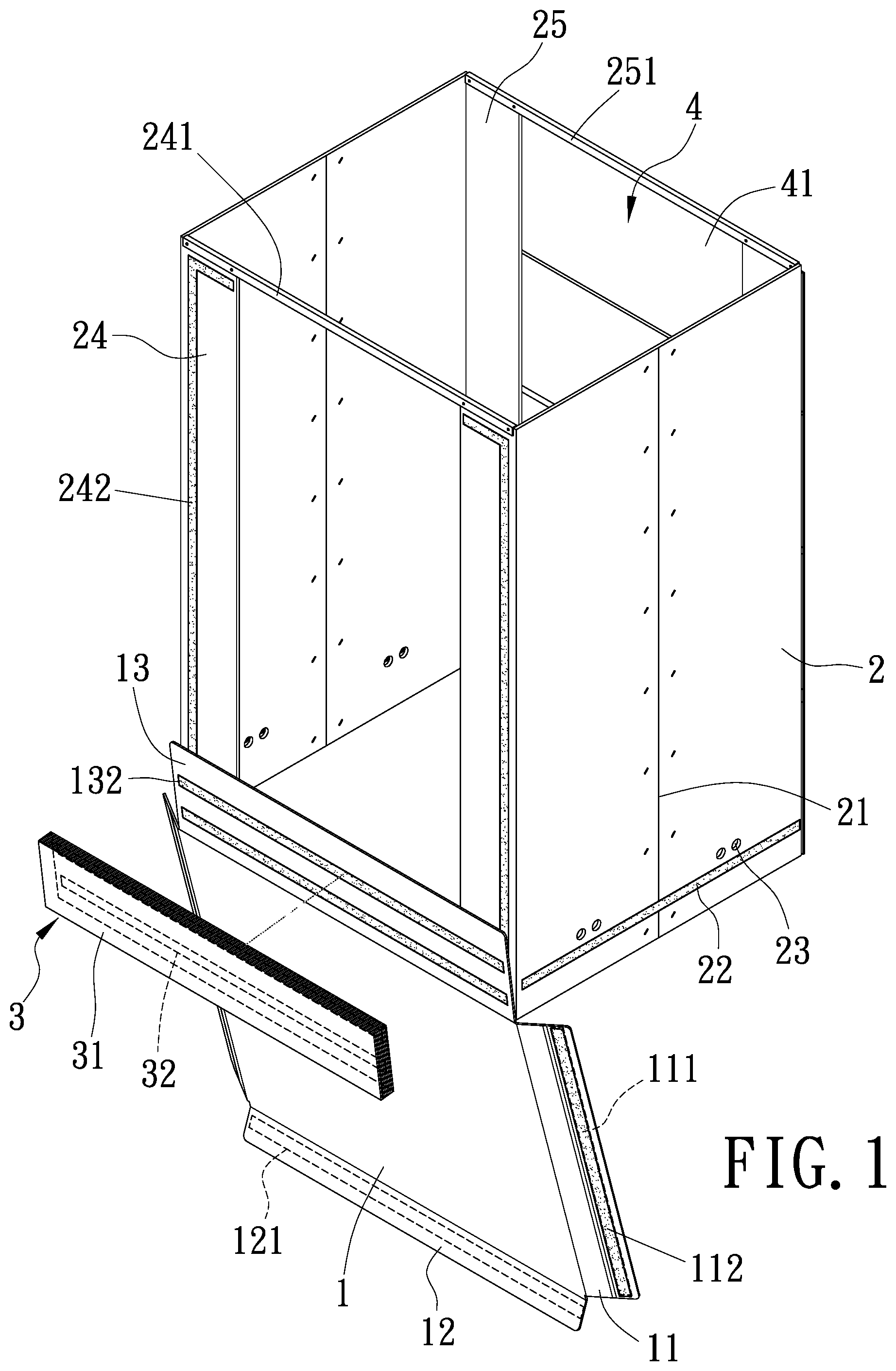 Patent US12103732 — Folding box — Figure 1