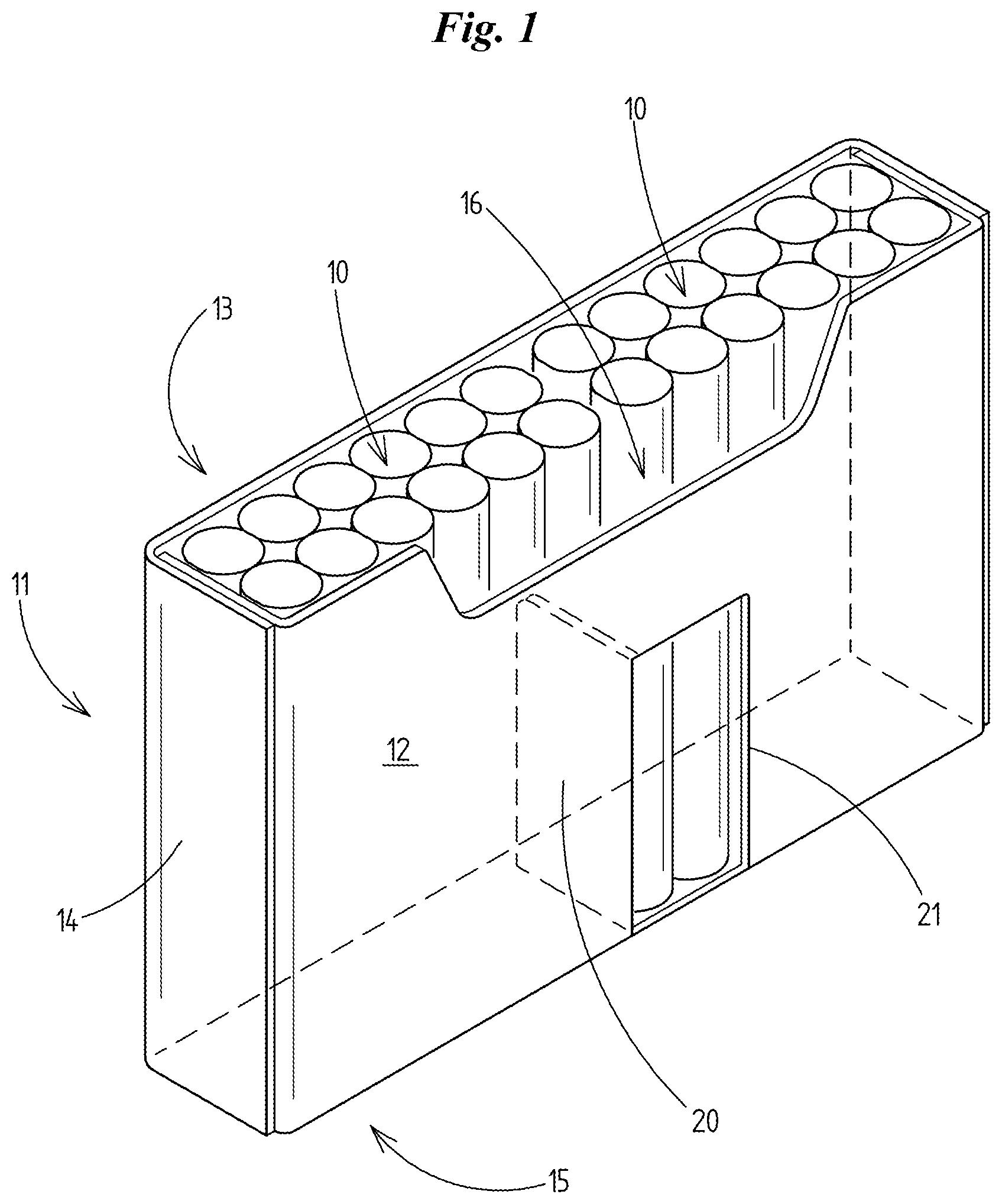 Patent US12103744 — Packet for cigarette industry products and method and device for producing the same — Figure 1