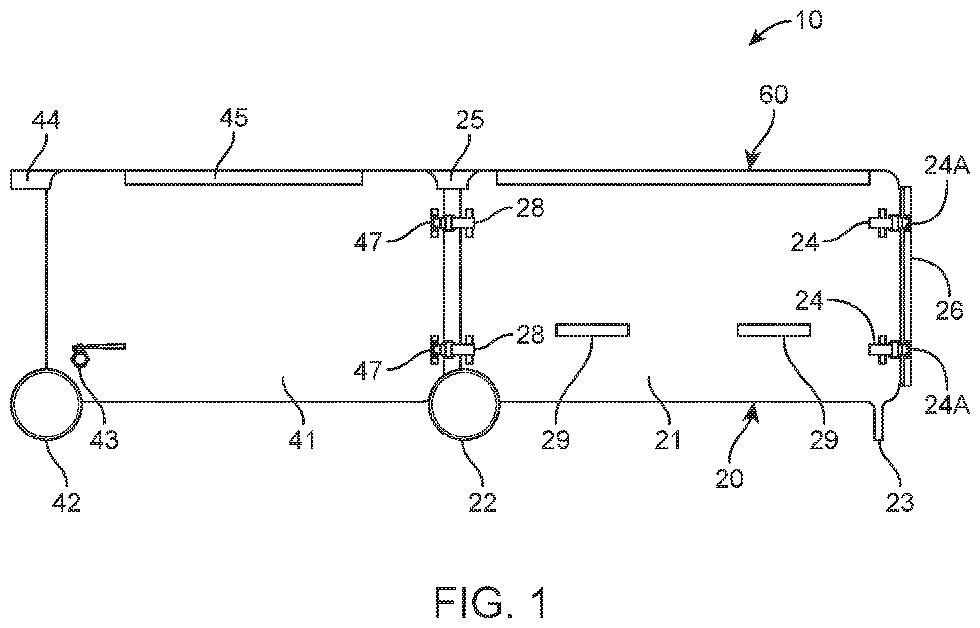 Patent US12103767 — Wheeled garbage receptacle with built in seat — Figure 1