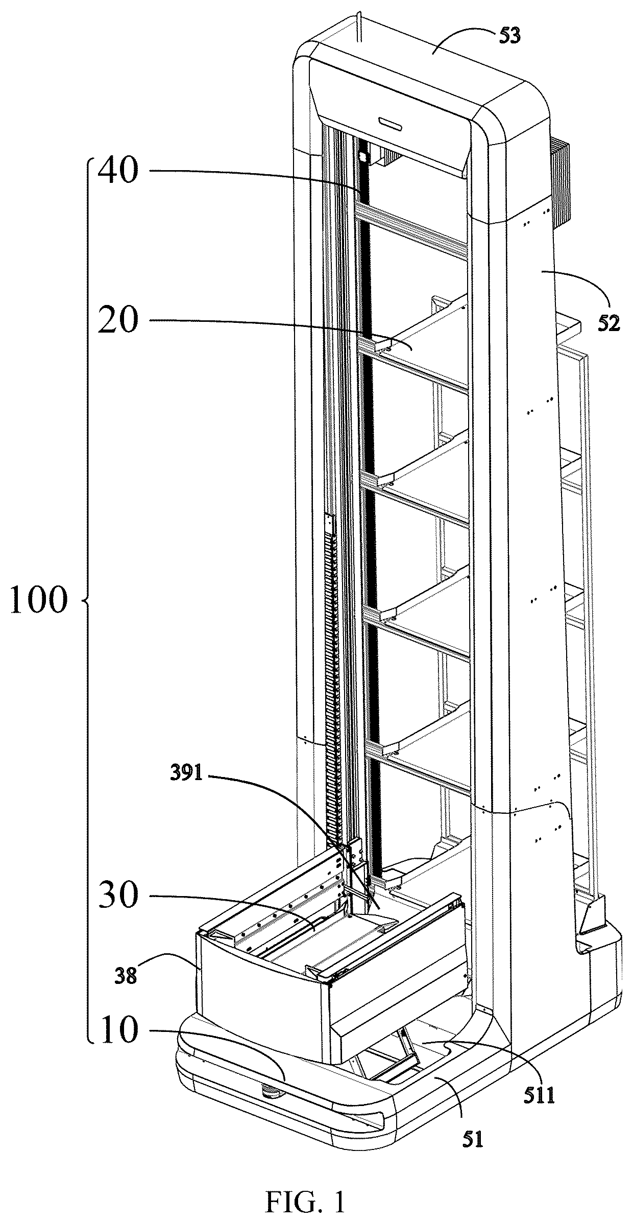 Patent US12103771 — Handling robot — Figure 1