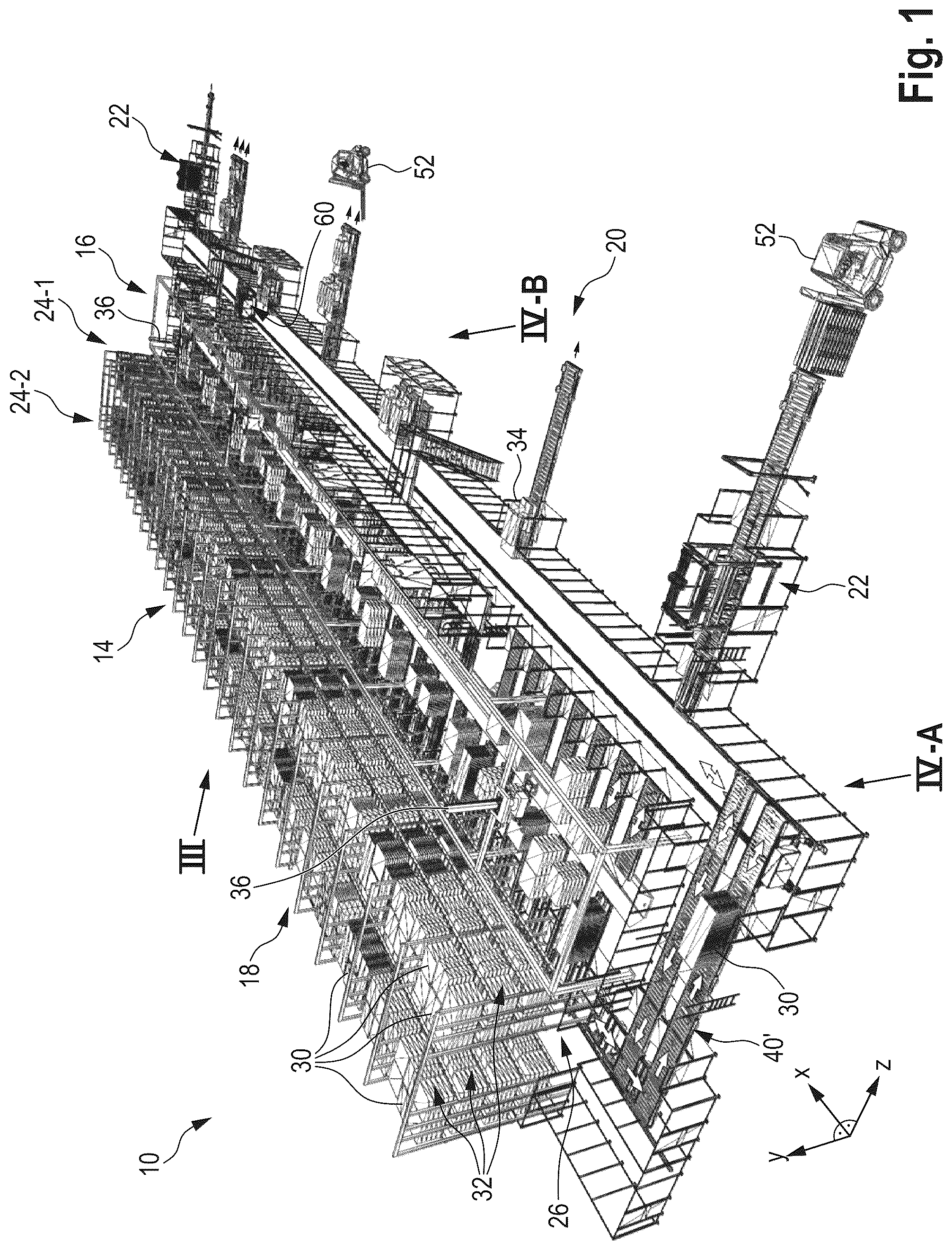 Patent US12103779 Figure 1 – System and method for picking flatpack articles