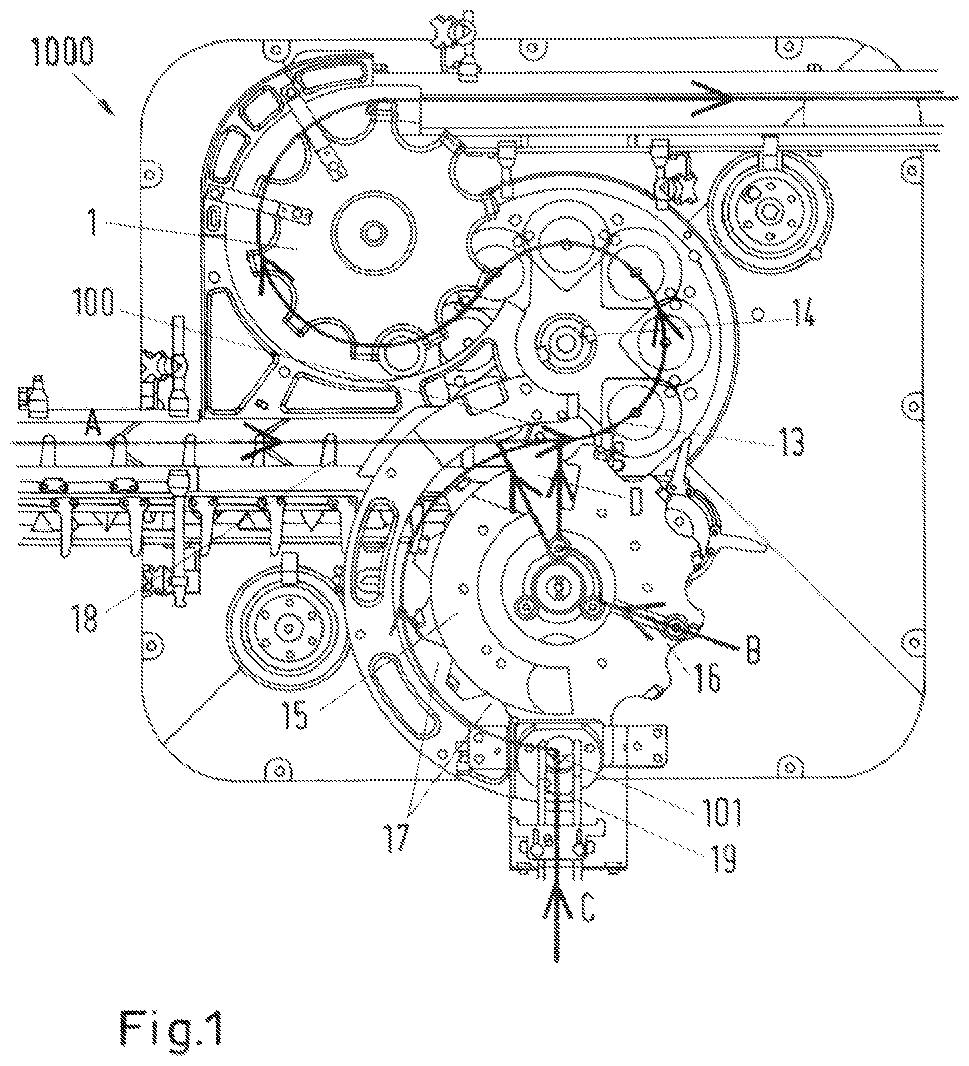 Patent US12103788 — Apparatus for processing containers — Figure 1