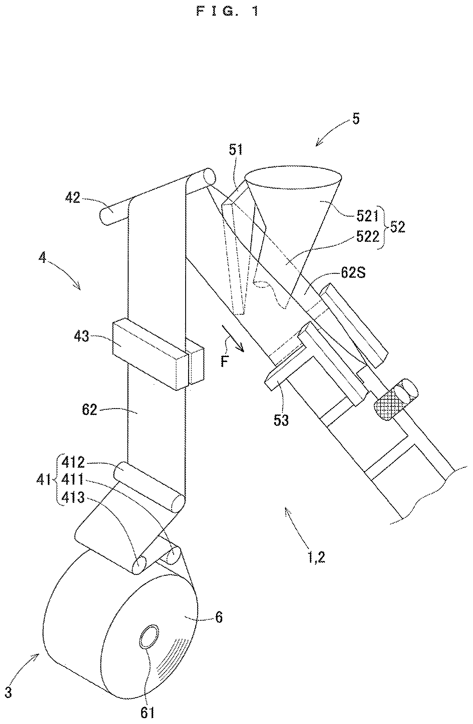 Patent US12103799 — Wound body, core body for wound body, and combination of wound body and support shaft — Figure 1
