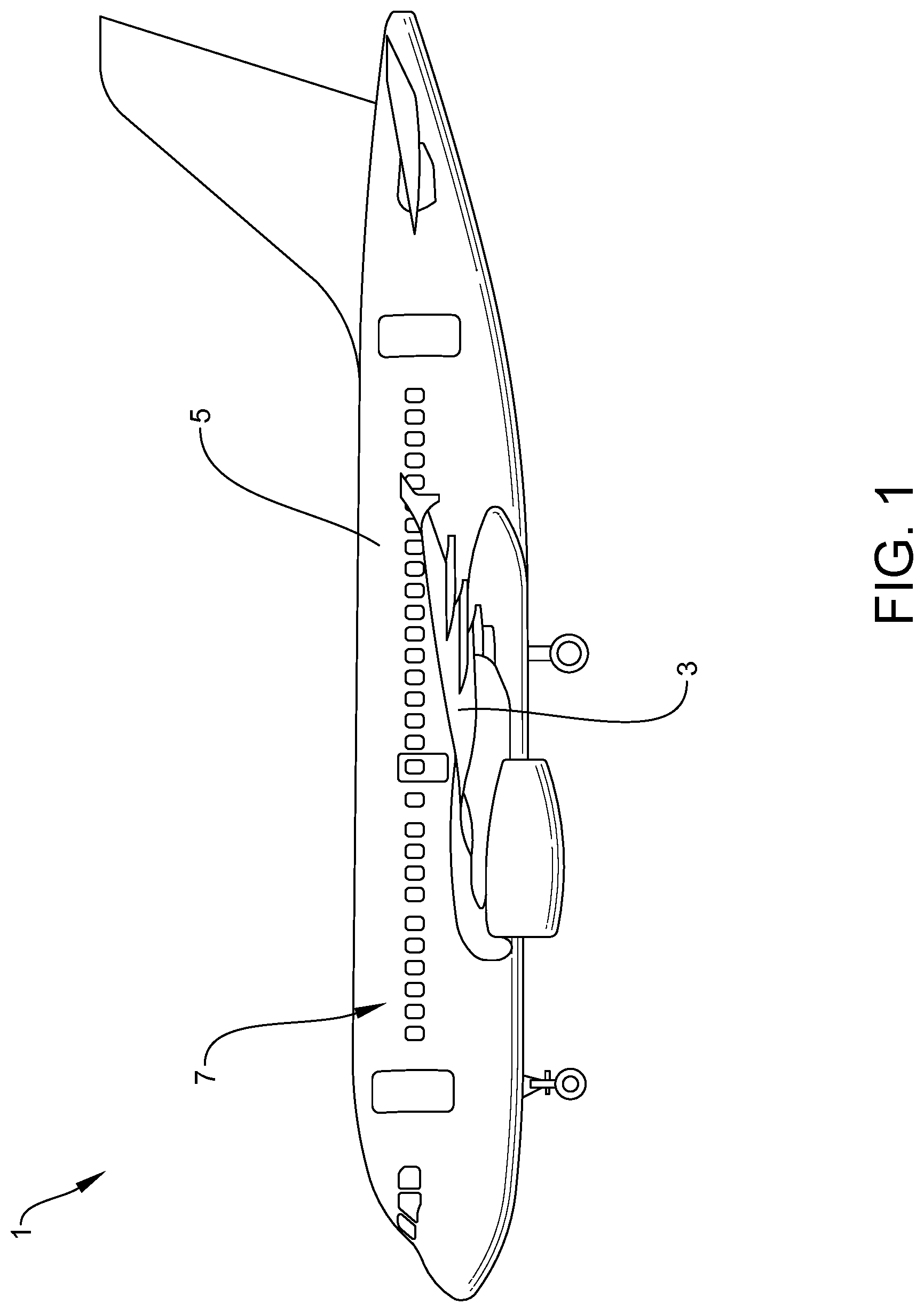 Patent US12103811 — Length-adjustable cable device for wiring an aircraft cabin — Figure 1