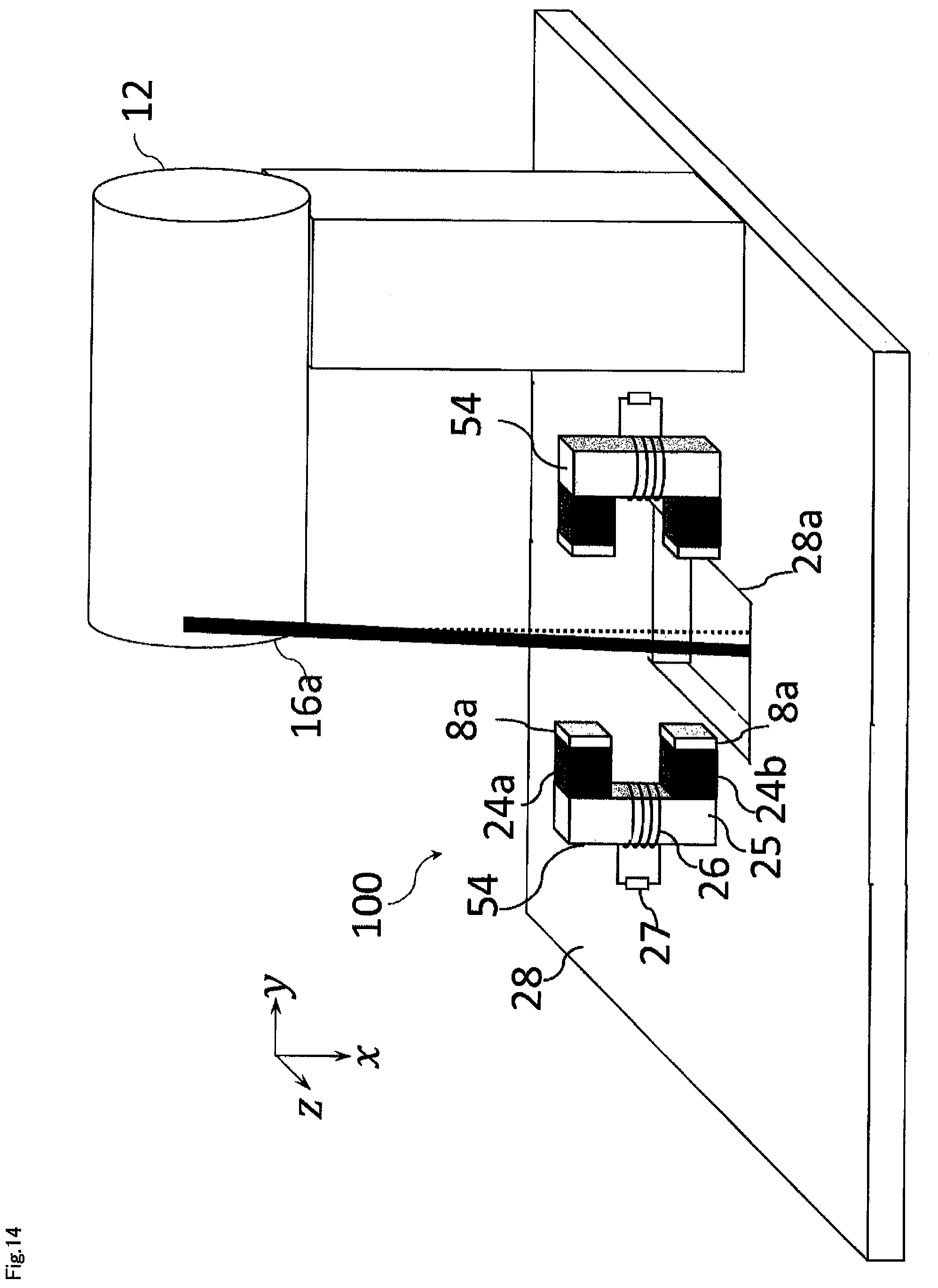 Patent US12103823 Figure 14 – Vibration damping device and elevator apparatus
