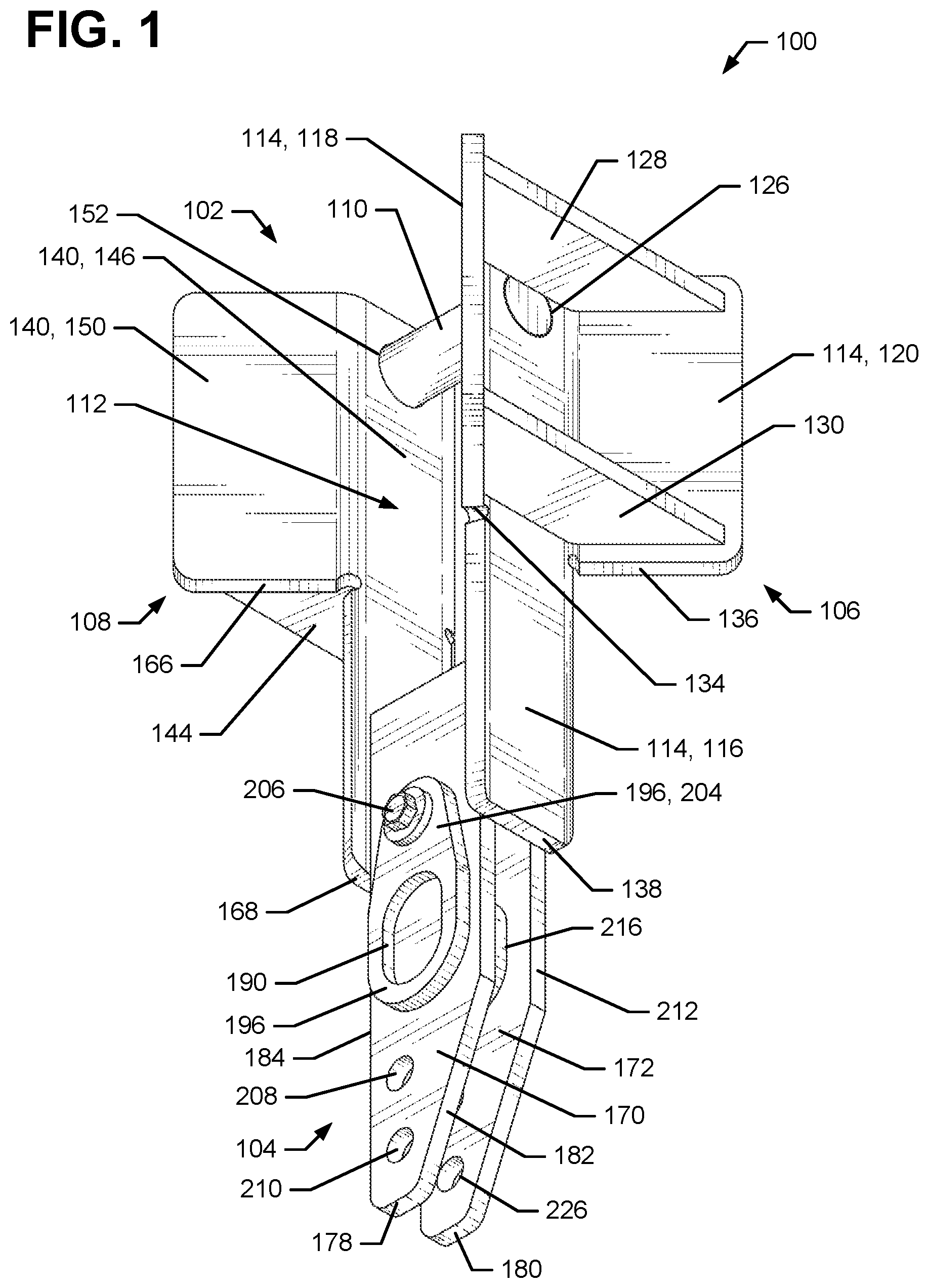Patent US12103825 — Trench roller lifting adapter — Figure 1
