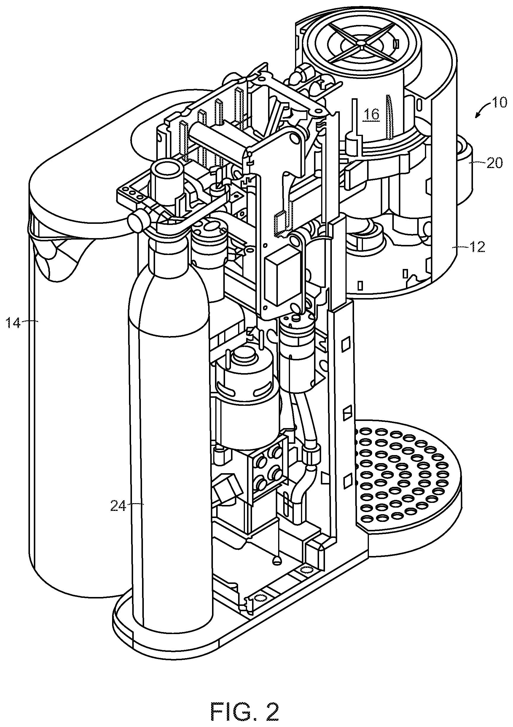 Patent US12103840 Figure 2 – Ingredient container with sealing valve